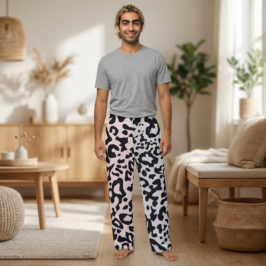 Cave Style Men's Pajama Pants, Mountain Print Nightwear, Outdoor Adventure Lounge Pants, Nature Lover Sleepwear, Wilderness Inspired PJs