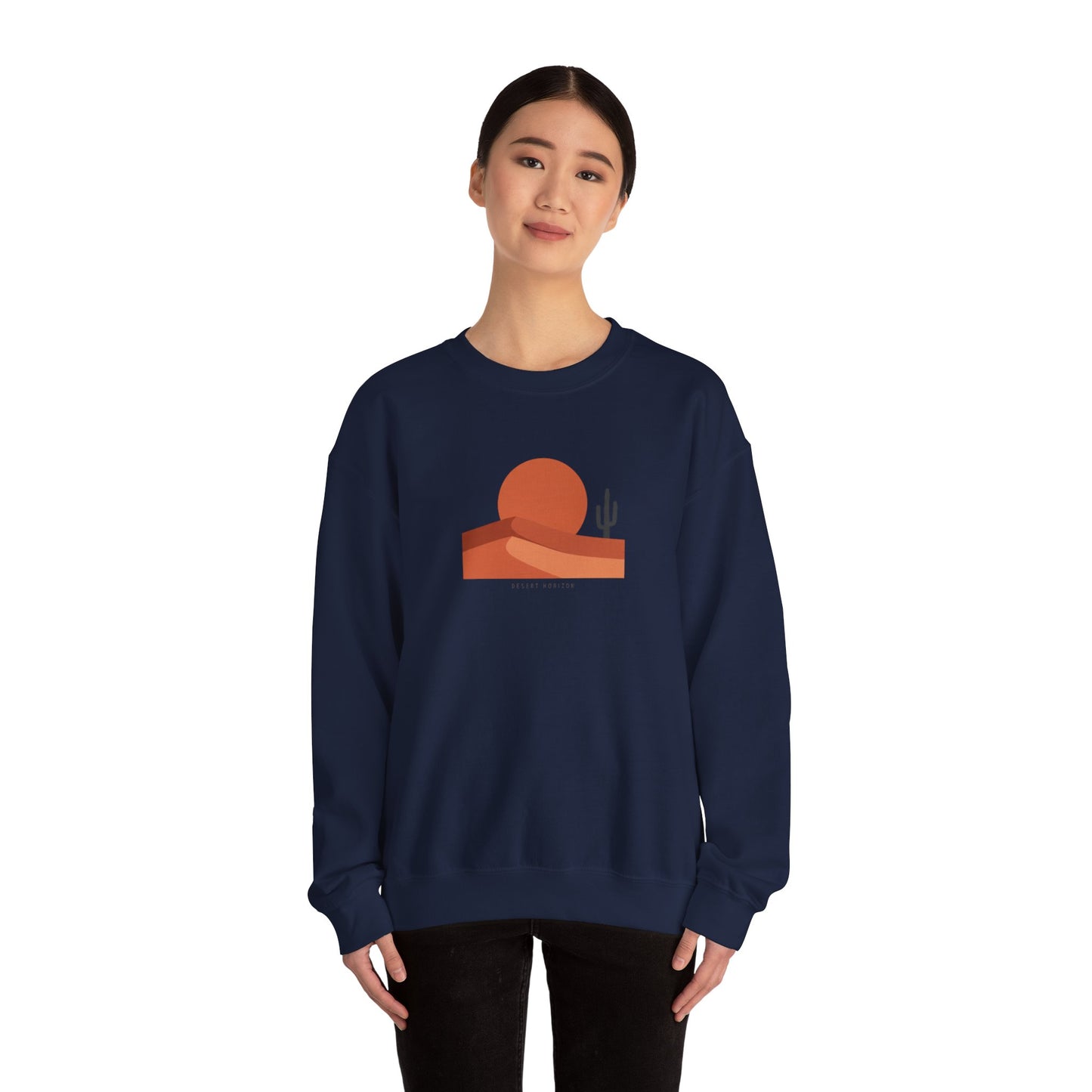 Desert Sunset Minimalist Mesa Sweatshirt | Southwestern adobe-inspired wall art