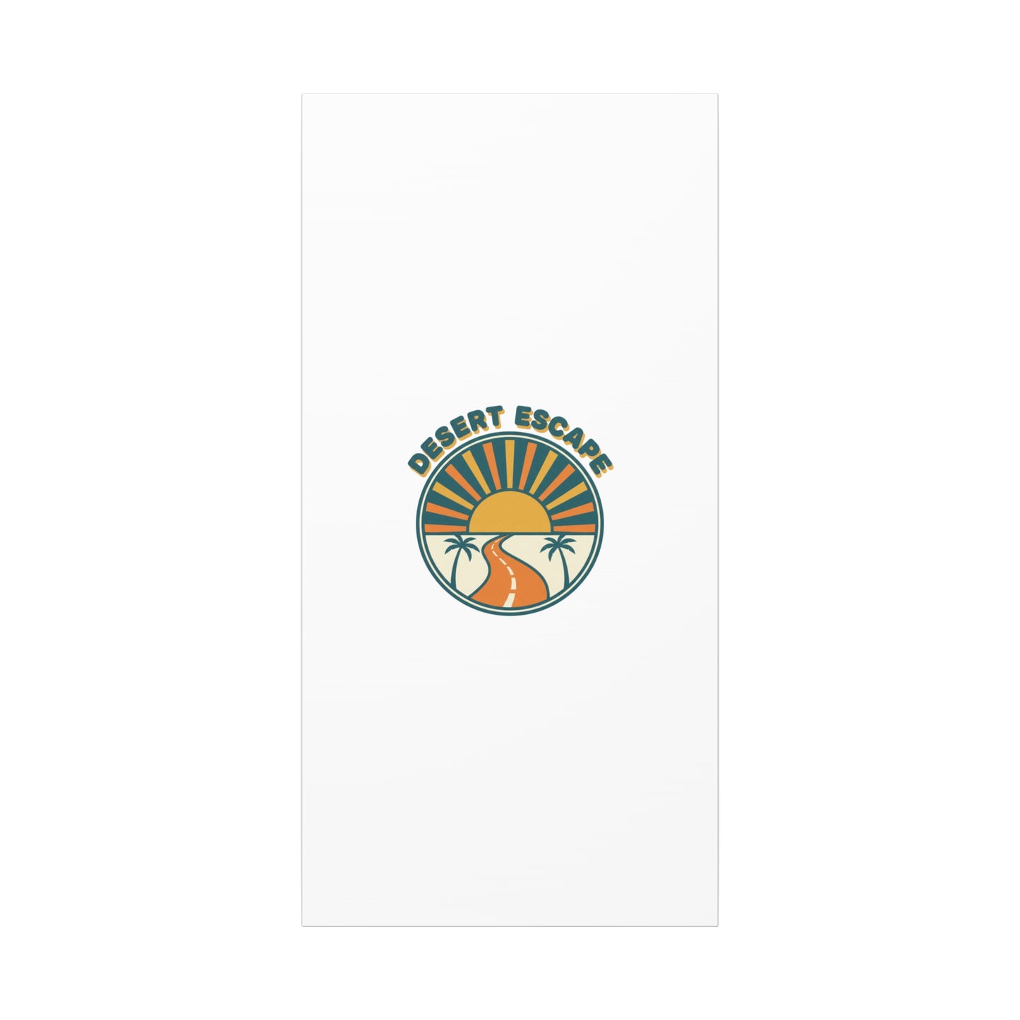 Desert Escape Sunset Canvas | 70s Sunset Retro Palm Poster