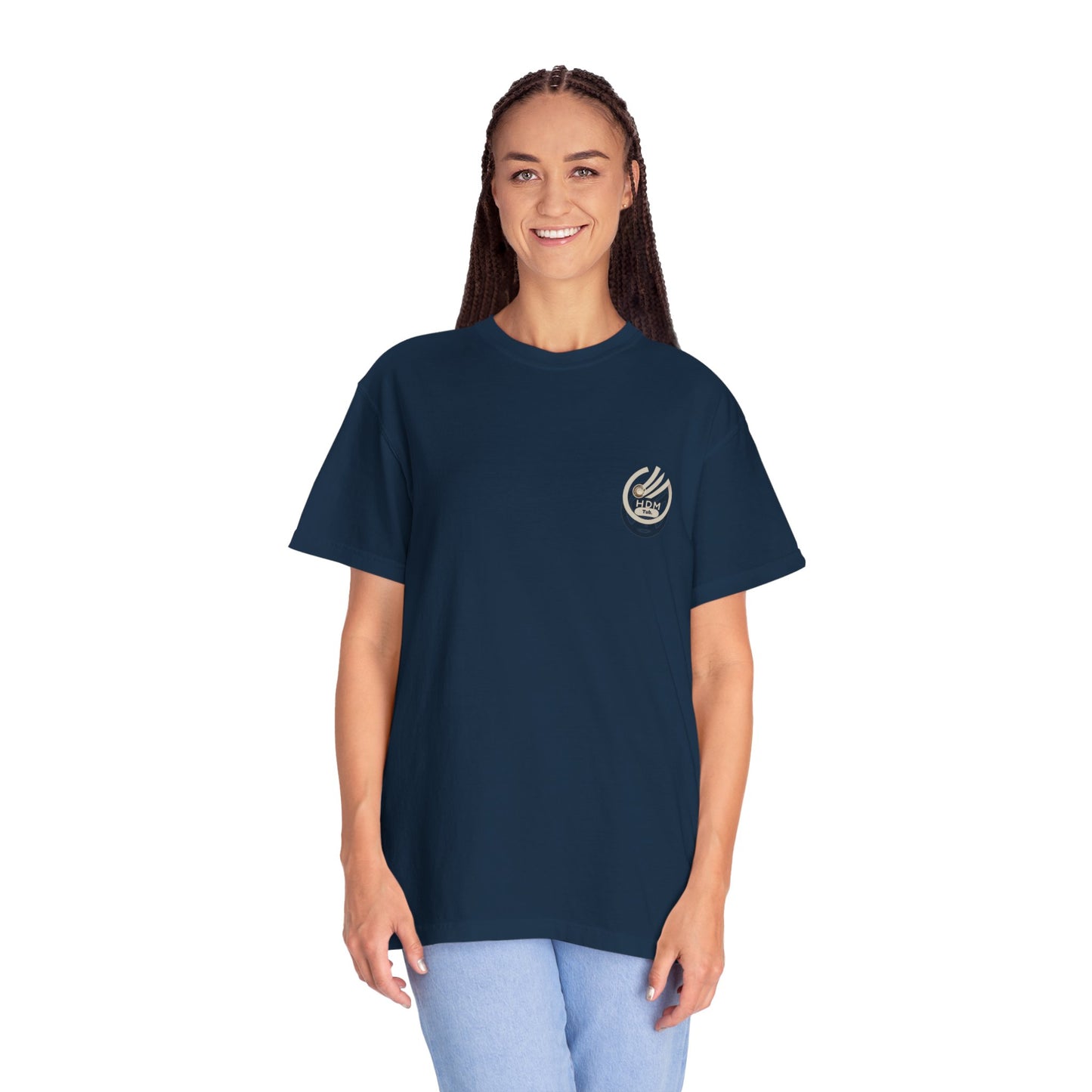 Minimalist 'OK' Hand Logo T-Shirt — Subtle Chest Pocket Graphic