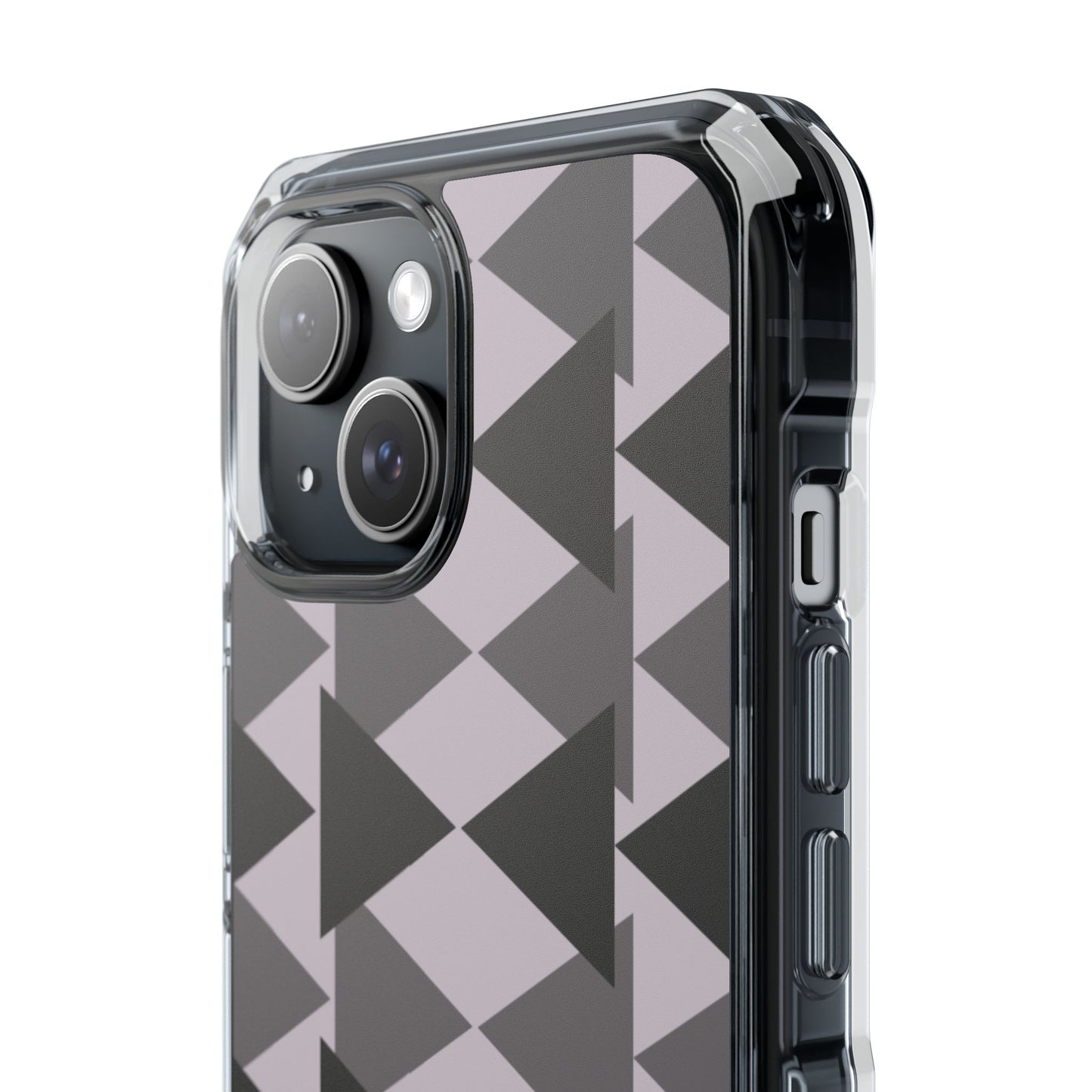 Modern Geometric Magnetic Clear Impact Case, Stylish Phone Protection, Trendy Cover, Unique Gift, Minimalist Design, Phone Accessories