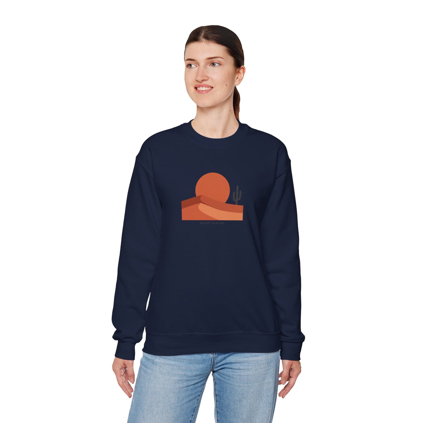 Desert Sunset Minimalist Mesa Sweatshirt | Southwestern adobe-inspired wall art