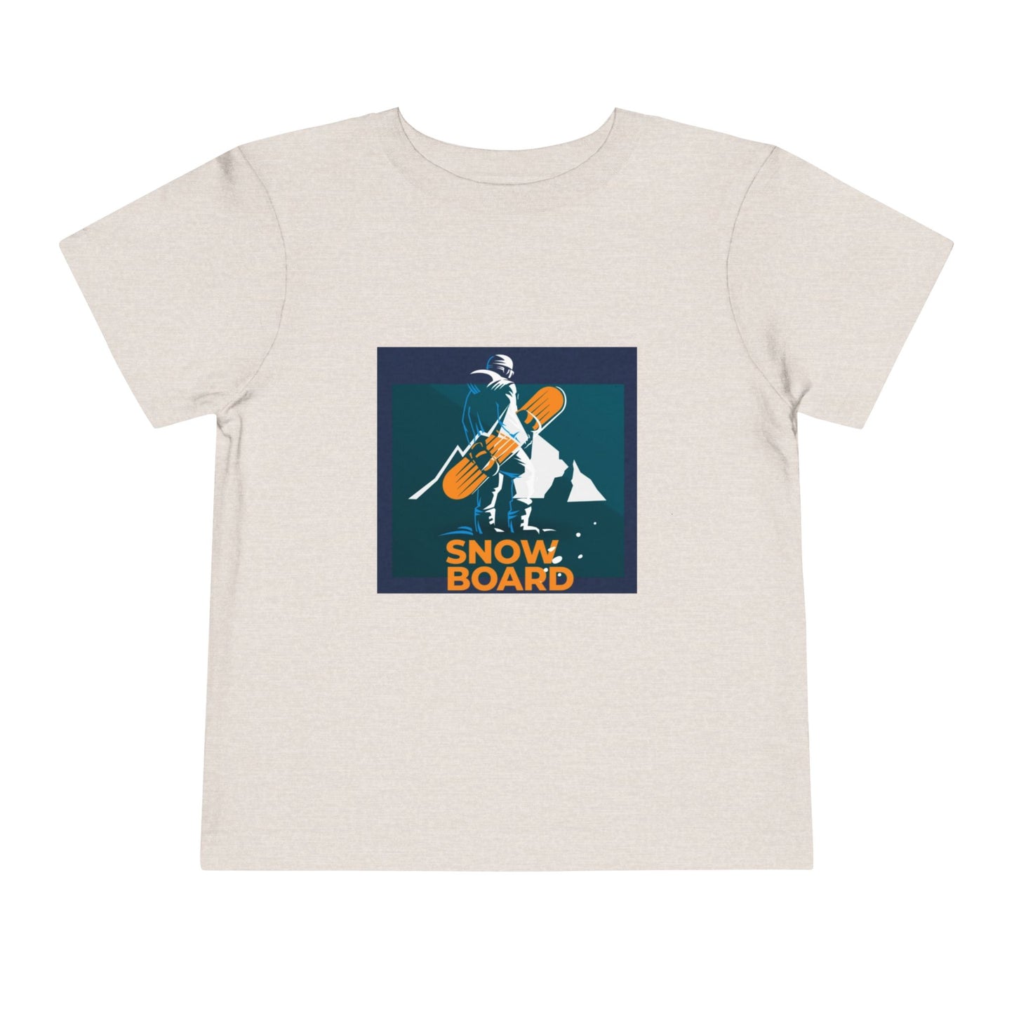 Snowboard Fashion Toddler Tee, Kids Graphic Tshirt, Winter Sports Shirt, Mountain Adventure Clothing, Skiing Theme Top