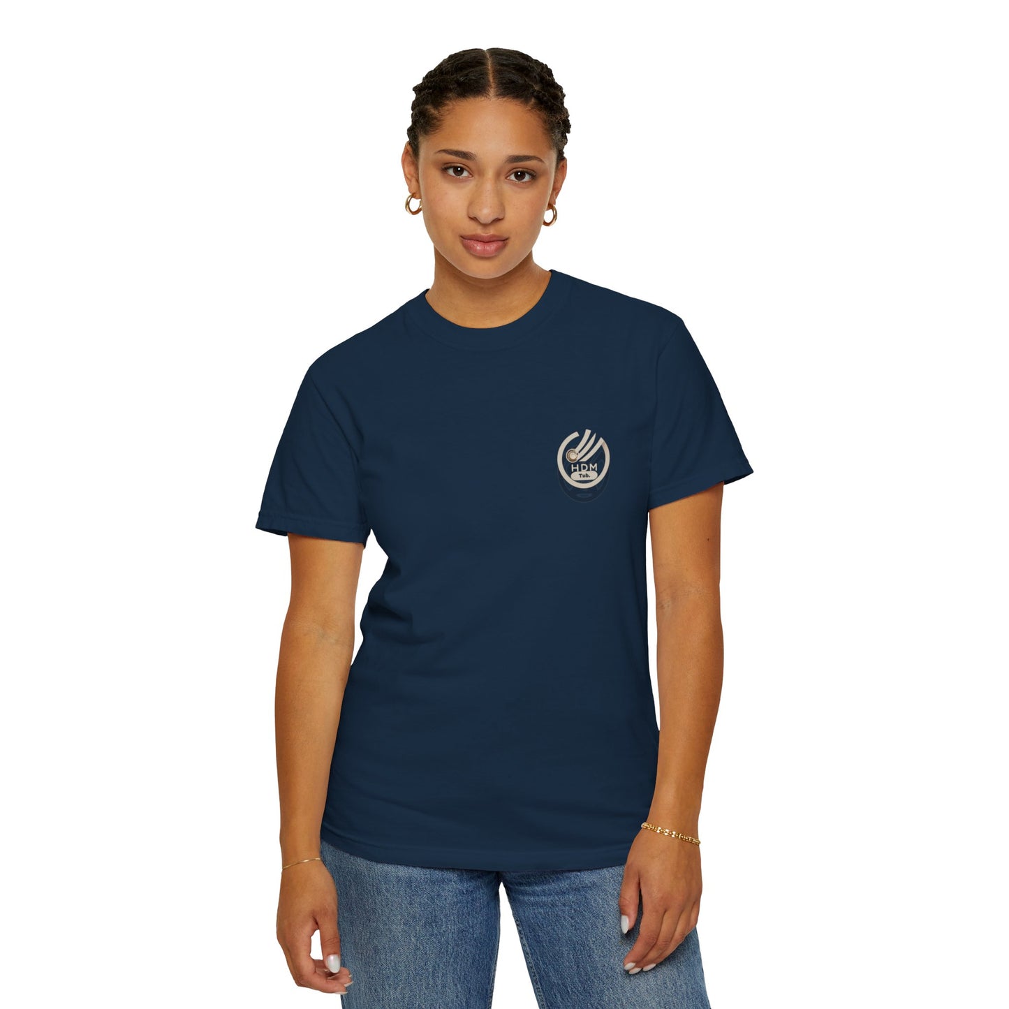 Minimalist 'OK' Hand Logo T-Shirt — Subtle Chest Pocket Graphic