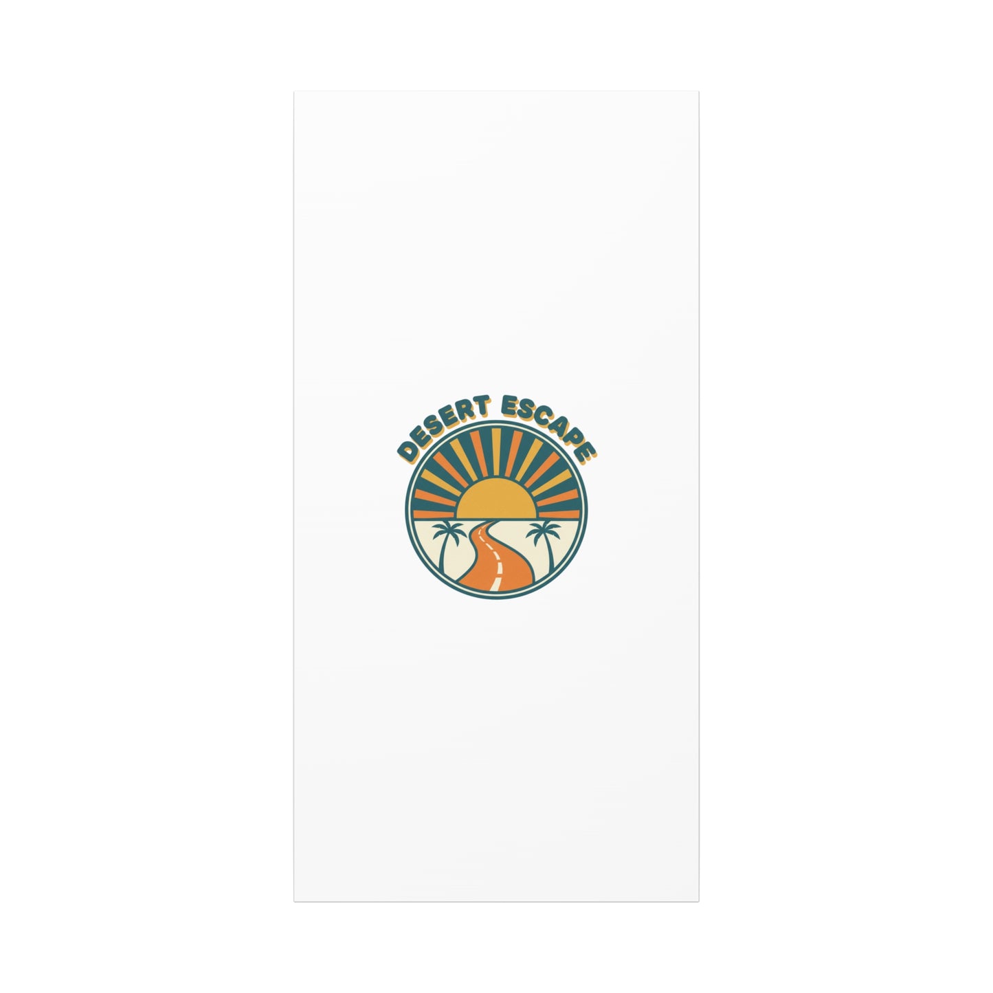 Desert Escape Sunset Canvas | 70s Sunset Retro Palm Poster
