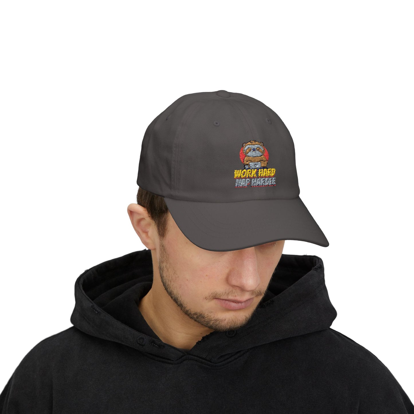 Dad Cap - Work Hard and Harder Design