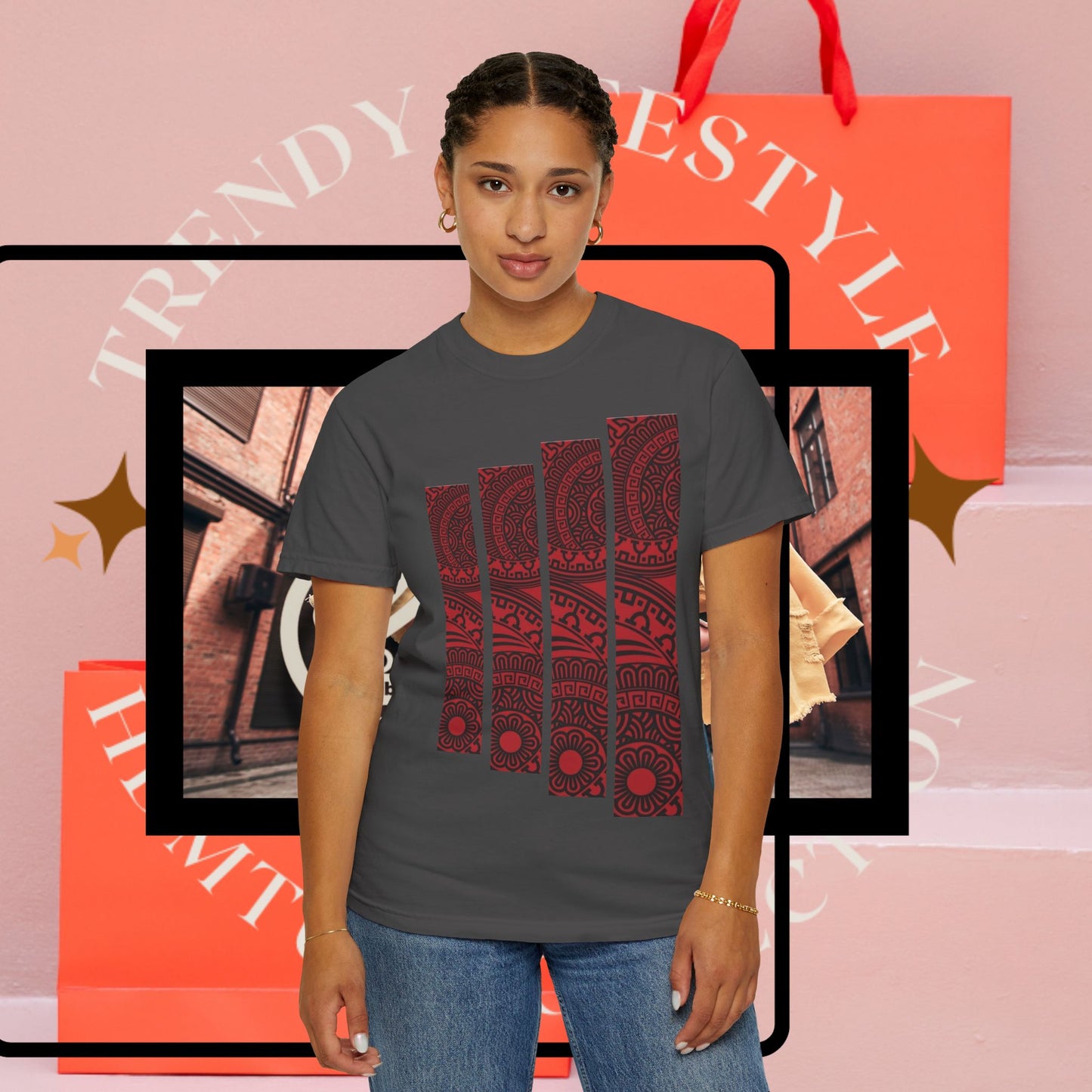 Mandala Geometric T-shirt, Unisex Tee, Boho Shirt, Hippie Clothing, Festival Wear, Sacred Geometry Top