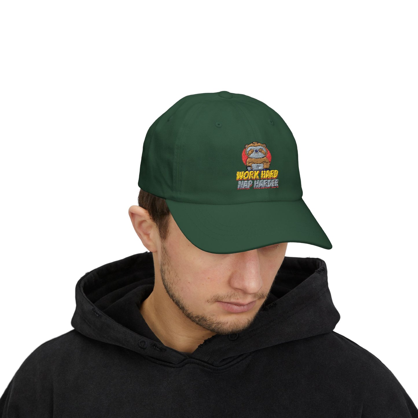 Dad Cap - Work Hard and Harder Design