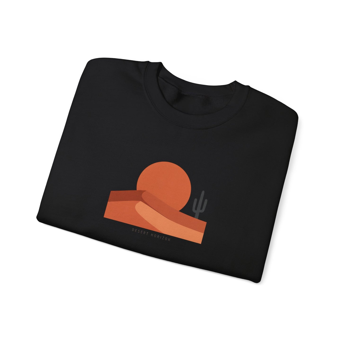 Desert Sunset Minimalist Mesa Sweatshirt | Southwestern adobe-inspired wall art