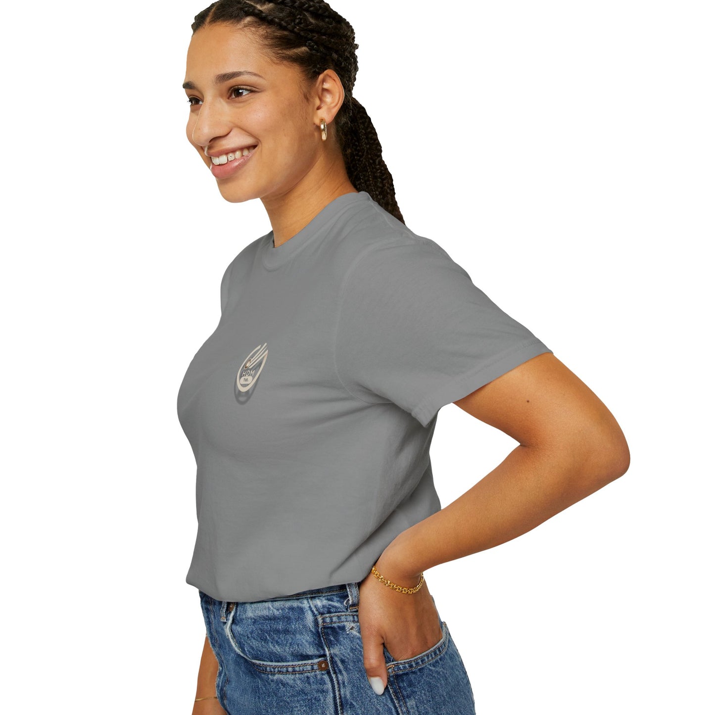 Minimalist 'OK' Hand Logo T-Shirt — Subtle Chest Pocket Graphic