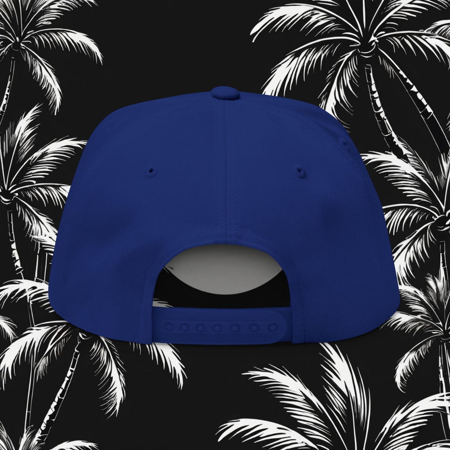 Embroidered Flat Bill Cap - HDMTub Design, Hat, Baseball Cap, Snapback, Hip Hop Cap, Accessories, Streetwear