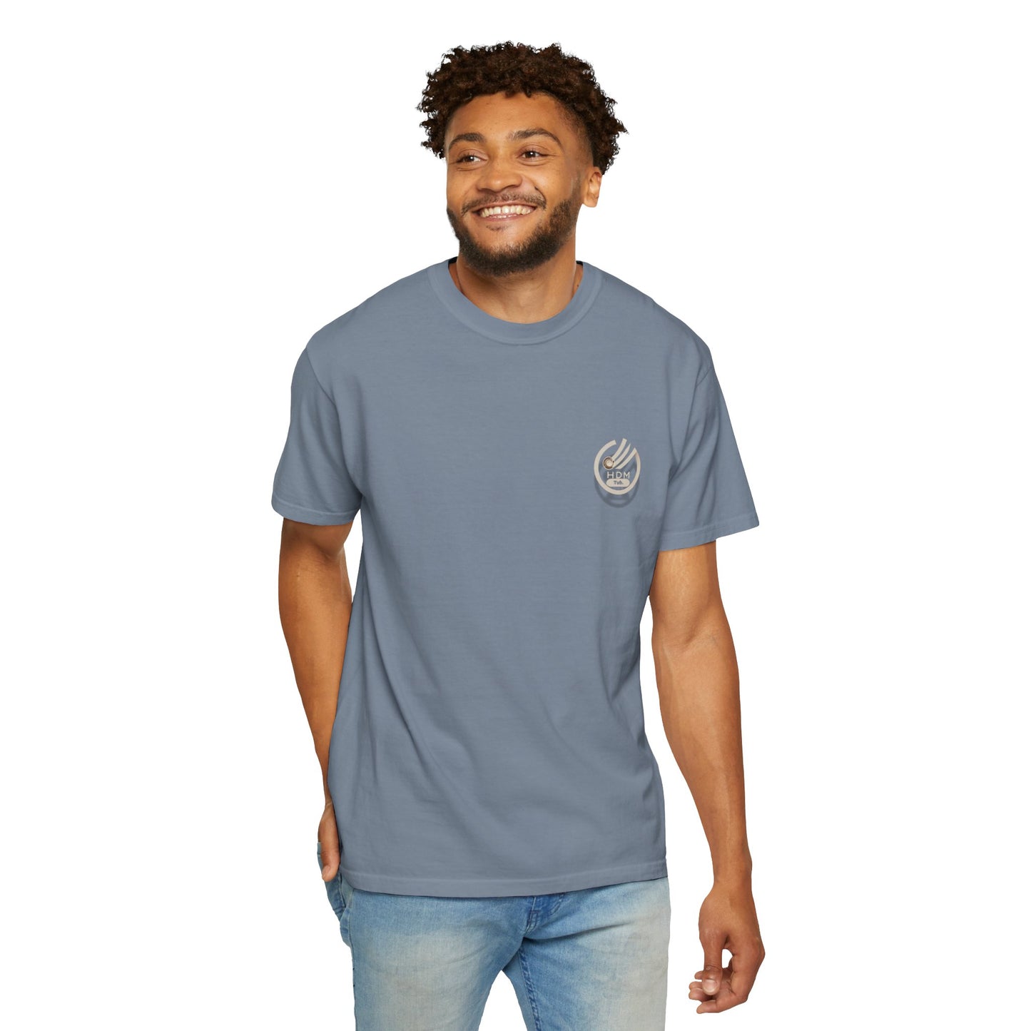 Minimalist 'OK' Hand Logo T-Shirt — Subtle Chest Pocket Graphic