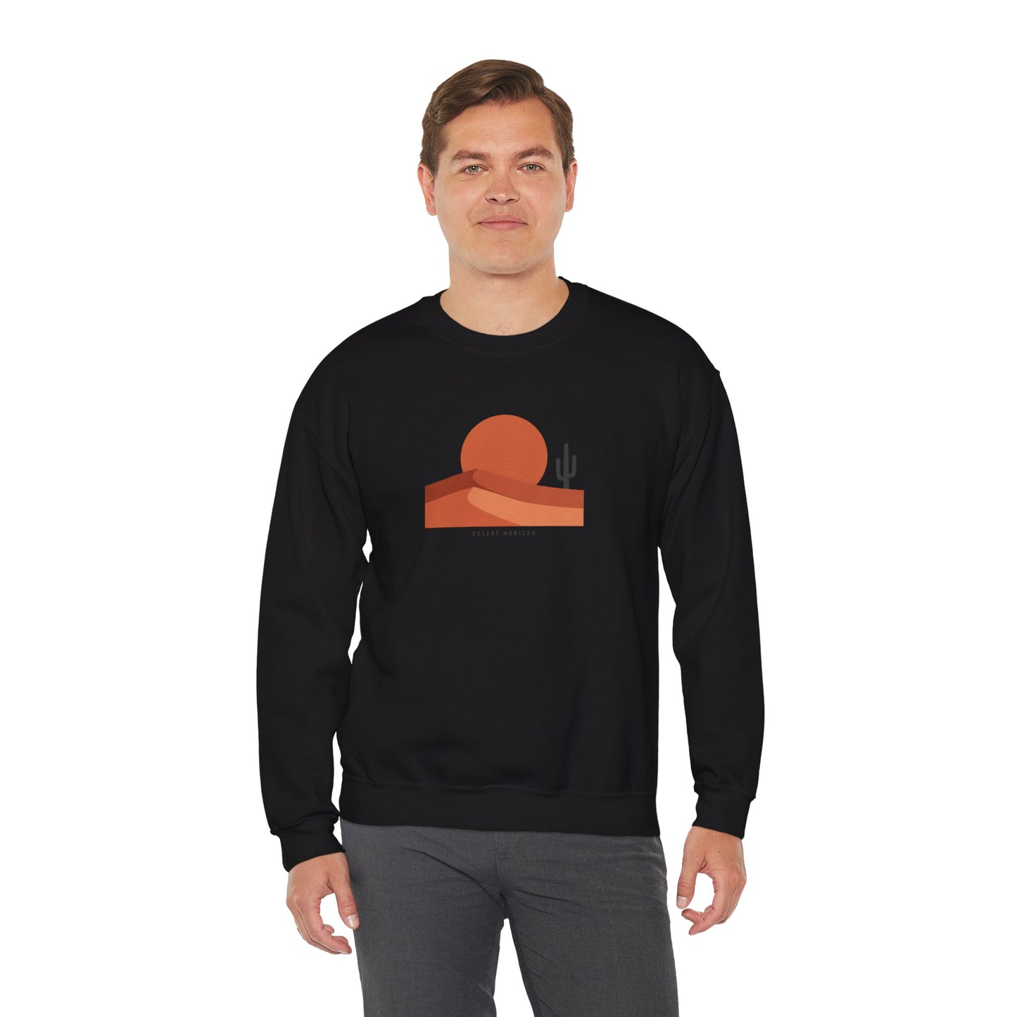 Desert Sunset Minimalist Mesa Sweatshirt | Southwestern adobe-inspired wall art