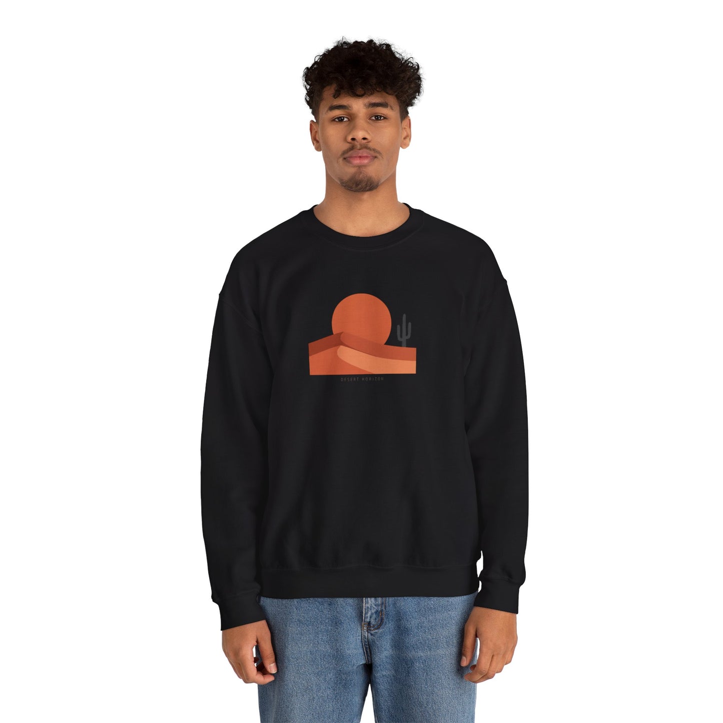 Desert Sunset Minimalist Mesa Sweatshirt | Southwestern adobe-inspired wall art