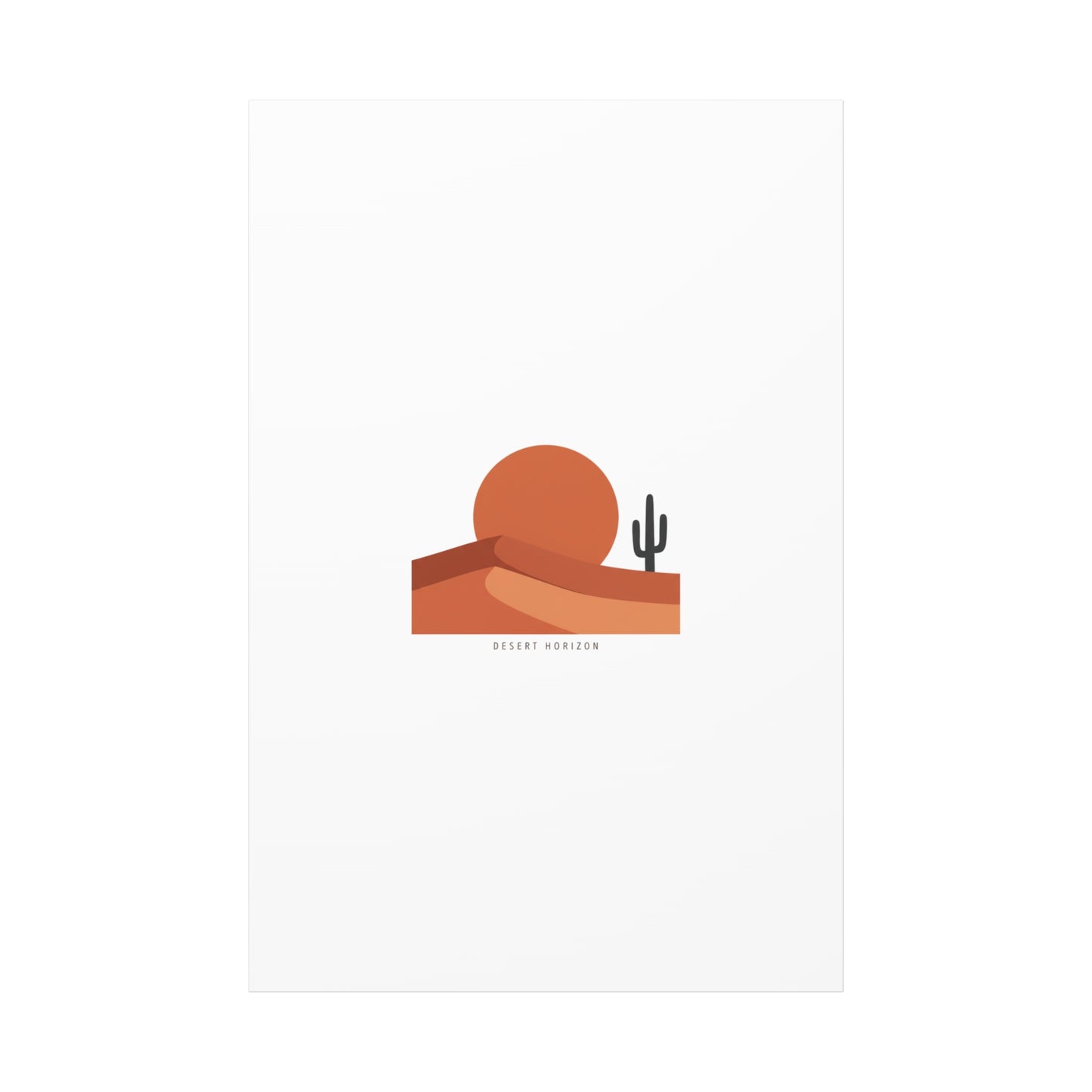 Desert Horizon Minimal Mesa Canvas | desert sunset, southwestern art print