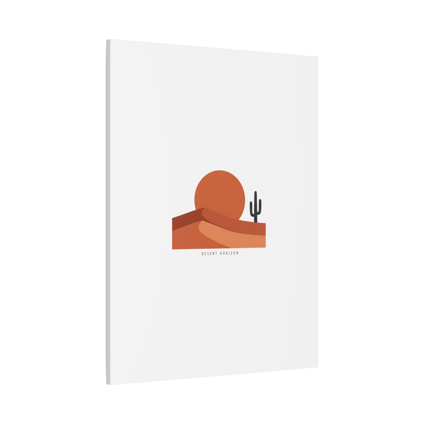 Desert Horizon Minimal Mesa Canvas | desert sunset, southwestern art print