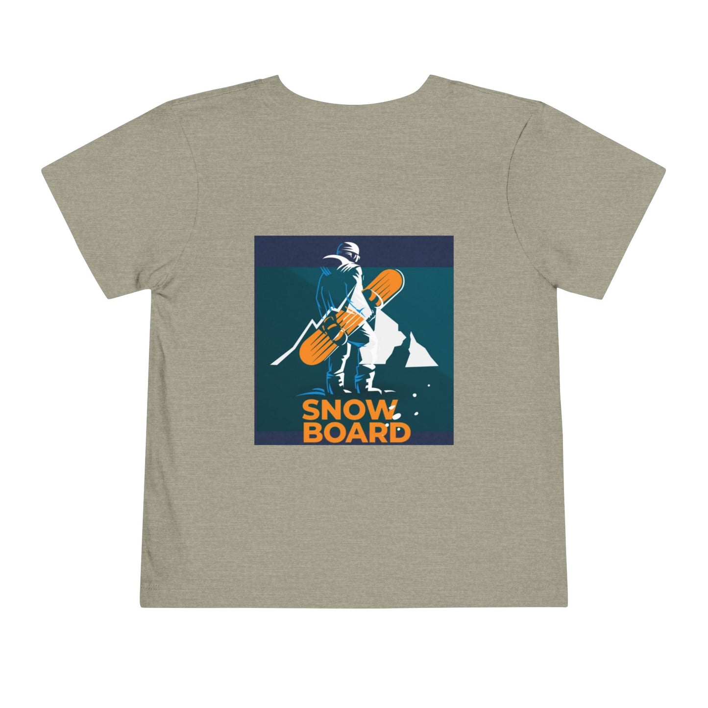 Snowboard Fashion Toddler Tee, Kids Graphic Tshirt, Winter Sports Shirt, Mountain Adventure Clothing, Skiing Theme Top