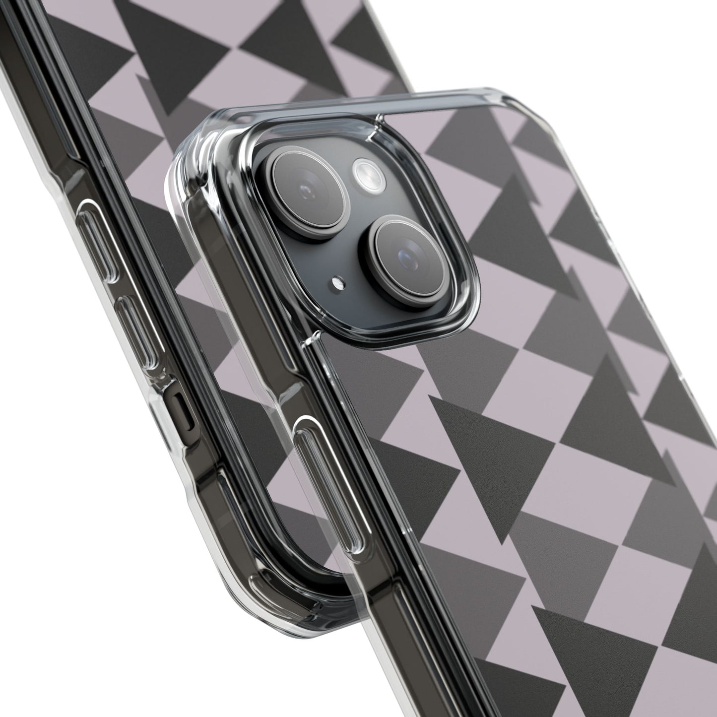 Modern Geometric Magnetic Clear Impact Case, Stylish Phone Protection, Trendy Cover, Unique Gift, Minimalist Design, Phone Accessories