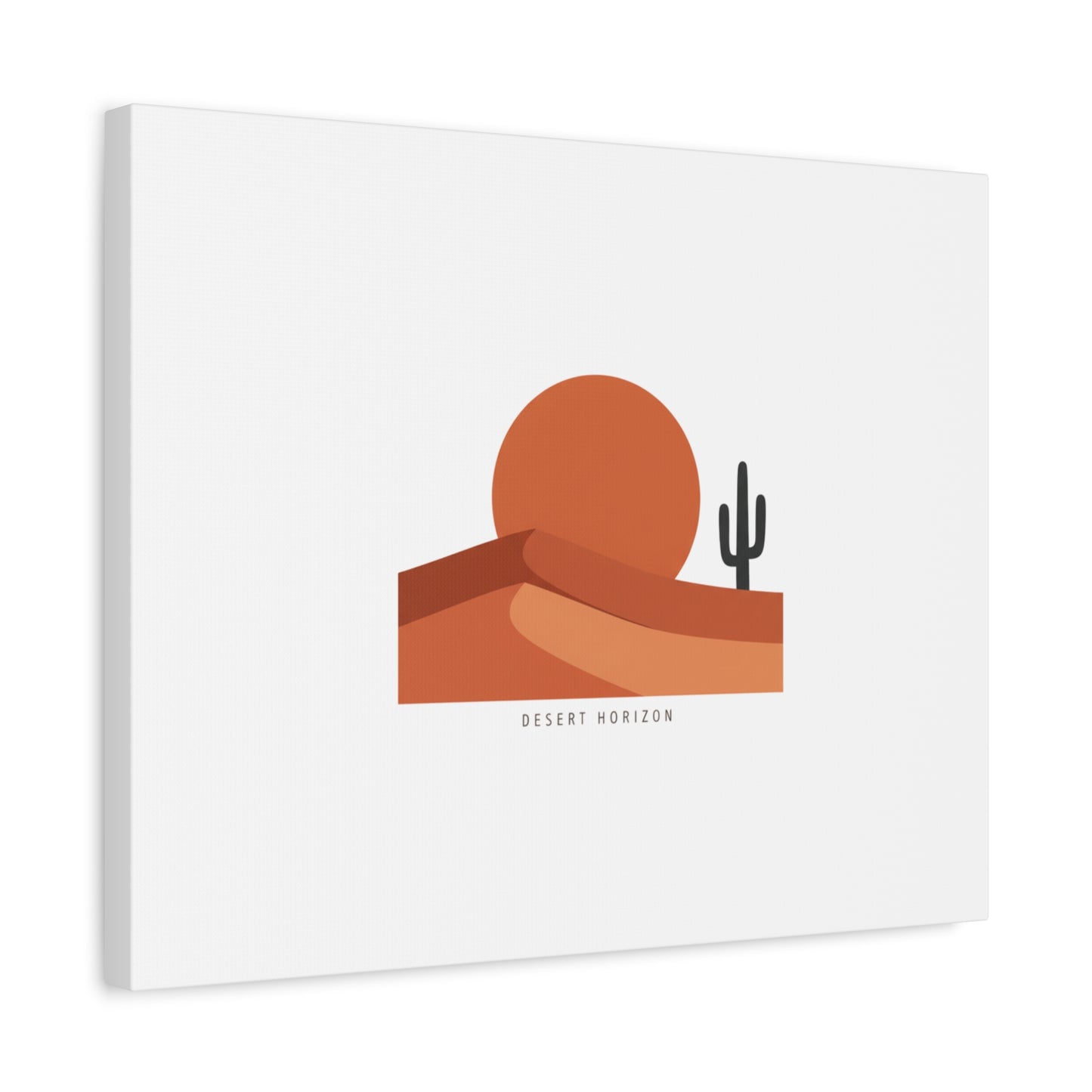 Desert Horizon Minimal Mesa Canvas | desert sunset, southwestern art print