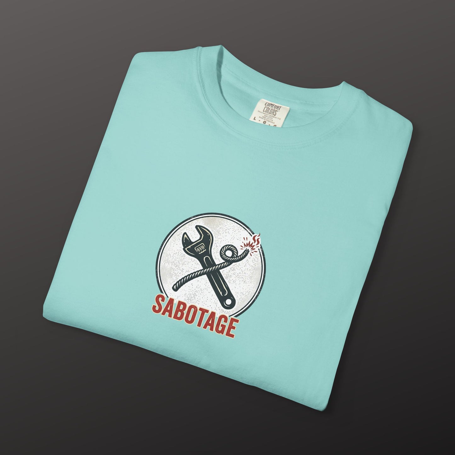 Sabotage Wrench Logo T-Shirt — Mechanic Tools Graphic Tee