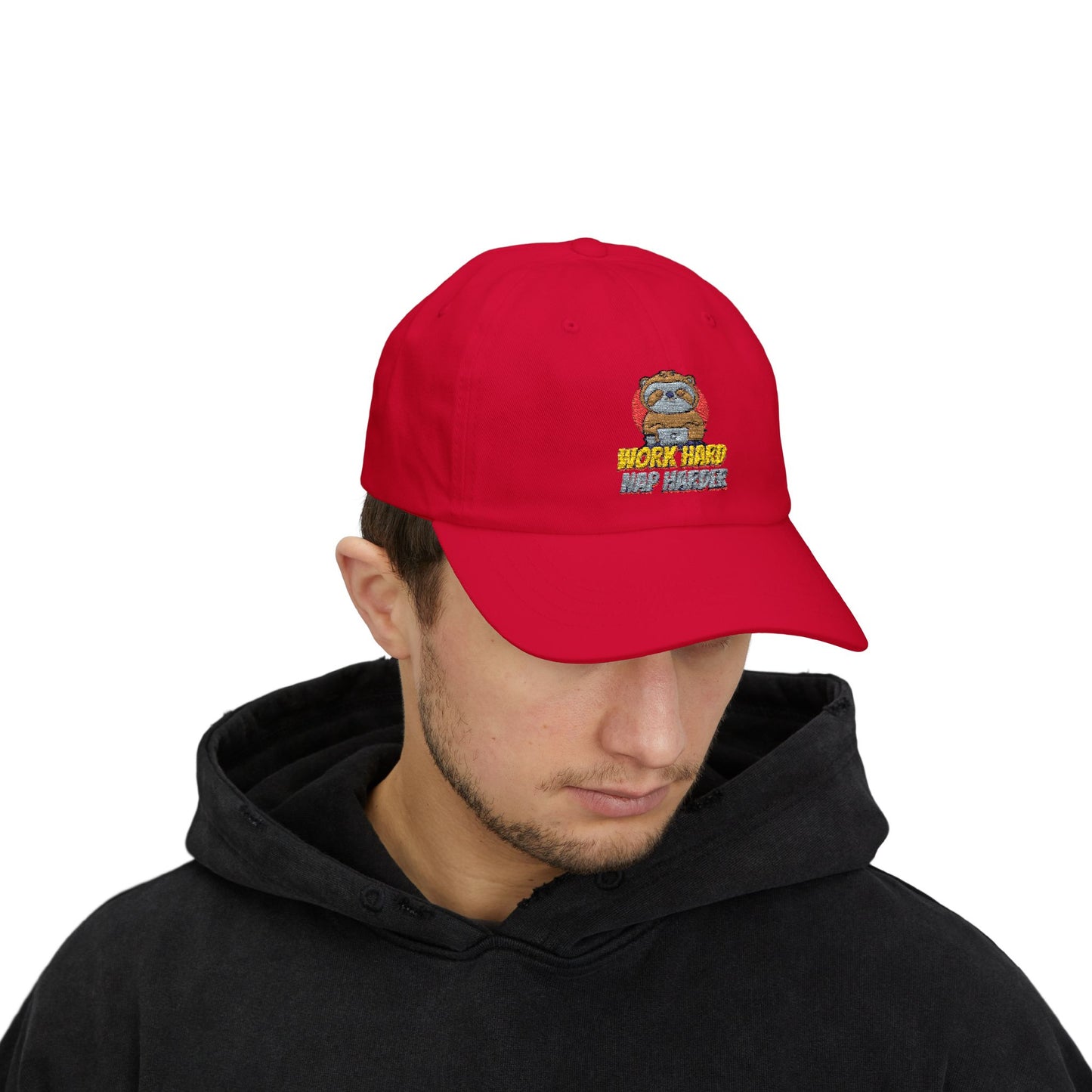 Dad Cap - Work Hard and Harder Design