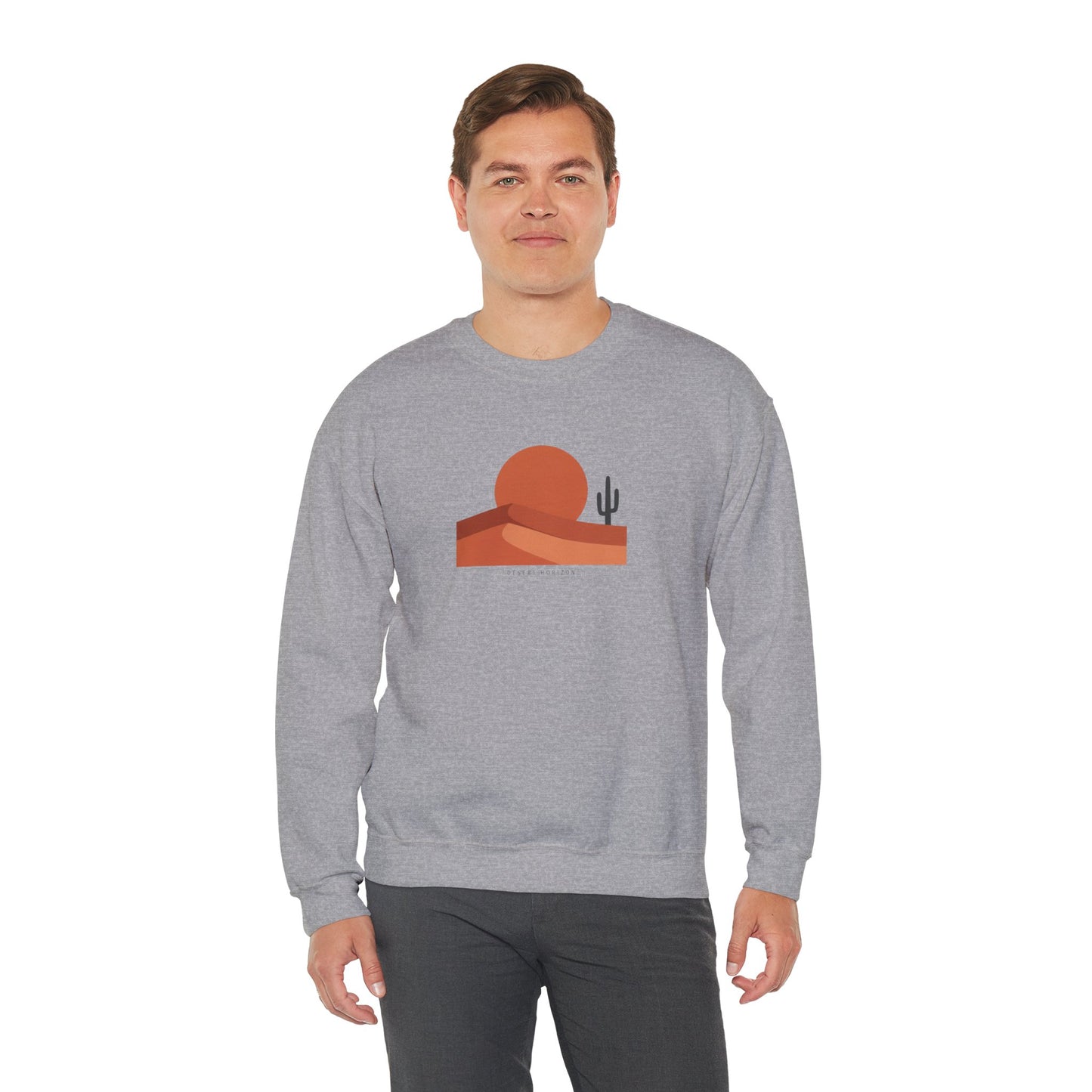 Desert Sunset Minimalist Mesa Sweatshirt | Southwestern adobe-inspired wall art