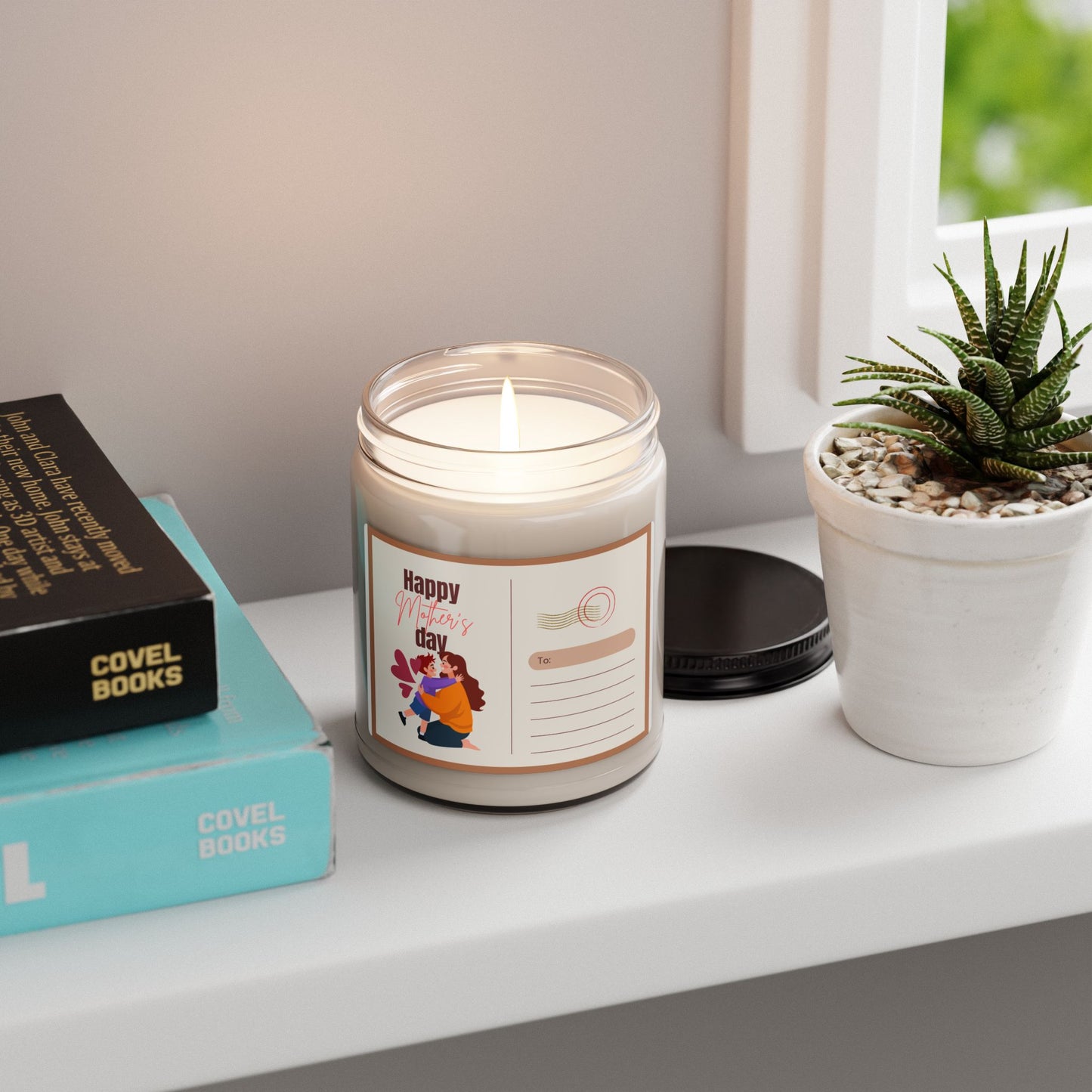 Old Money Book Club Candle, Soy Candle | Minimalist Quiet Luxury, Monochrome