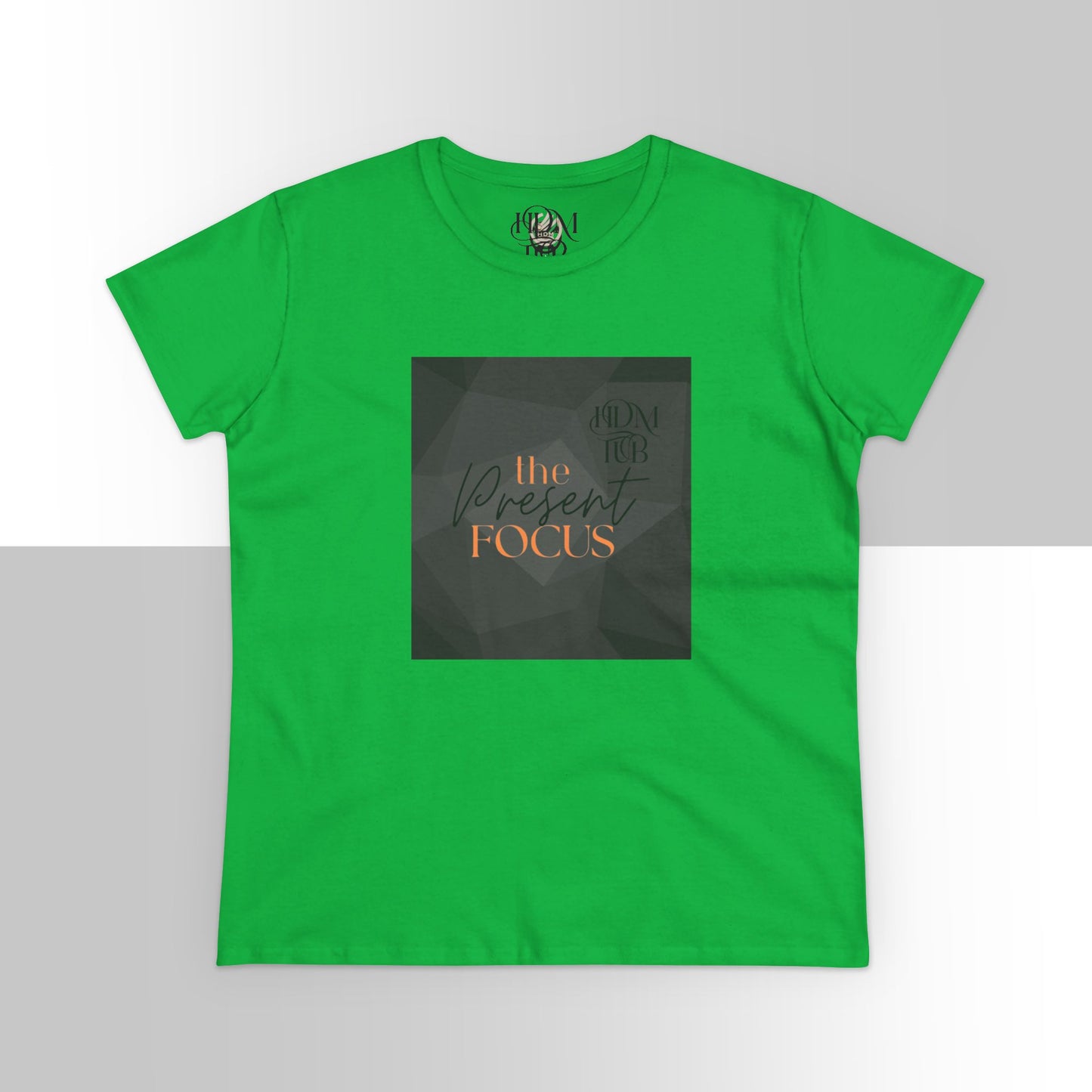 T-Shirt, The Present Focus, Women's Tee, Cotton Tee, Graphic Tee, Meditation Shirt