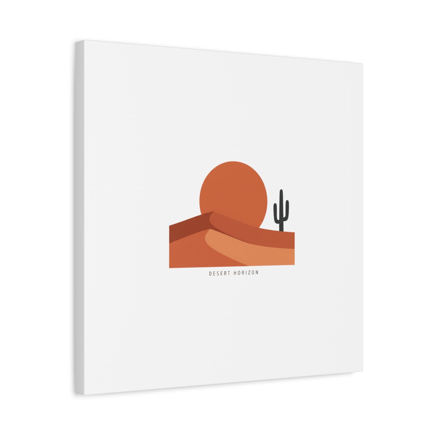 Desert Horizon Minimal Mesa Canvas | desert sunset, southwestern art print