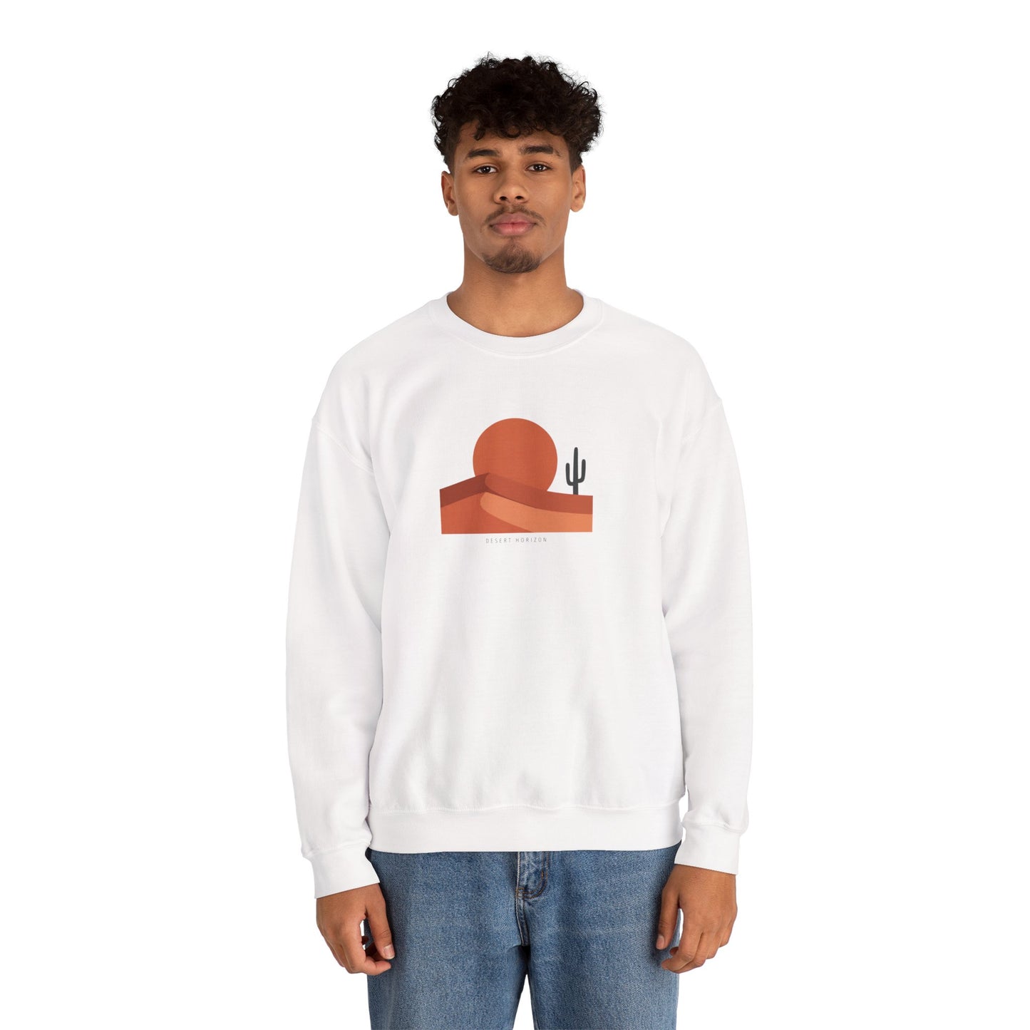 Desert Sunset Minimalist Mesa Sweatshirt | Southwestern adobe-inspired wall art