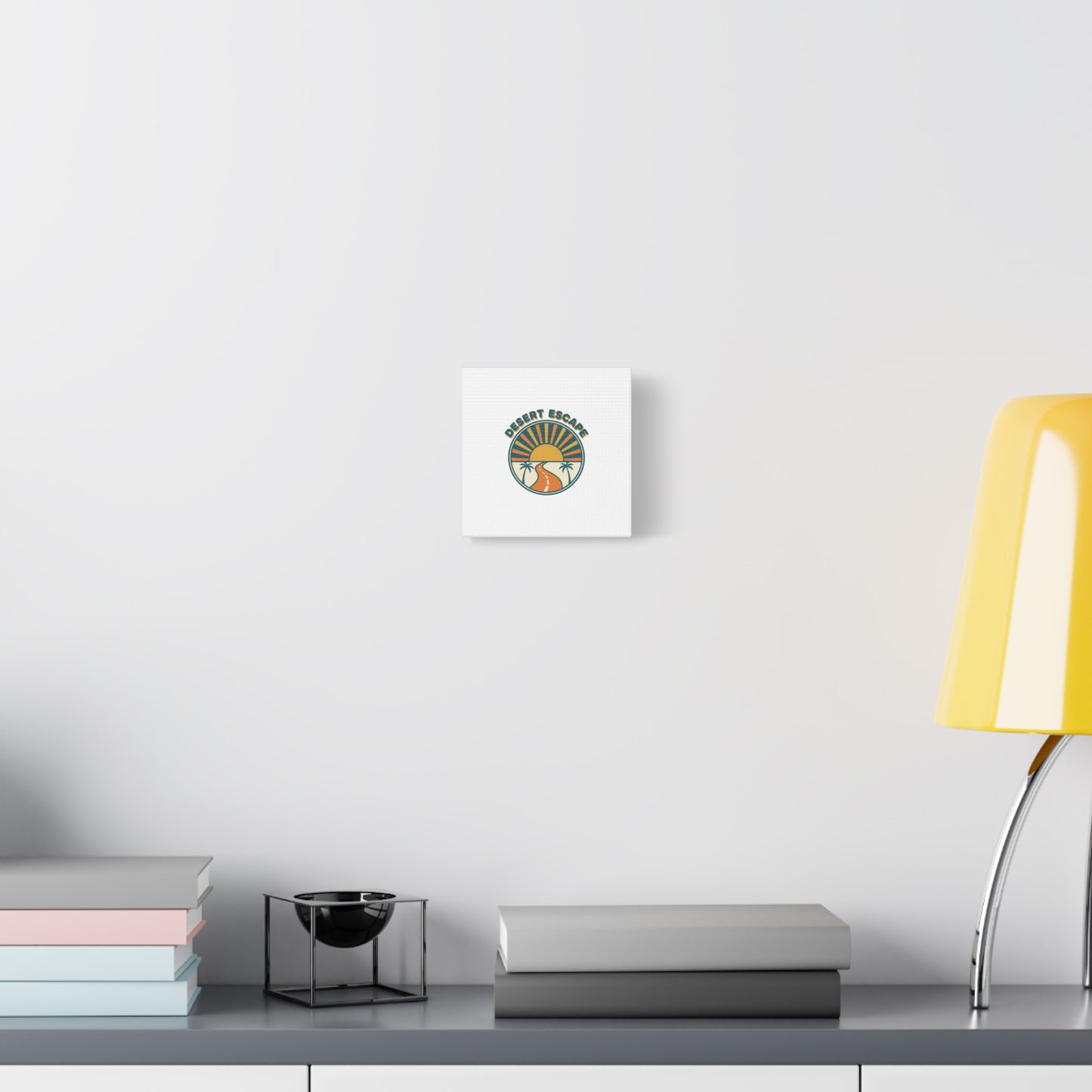 Desert Escape Sunset Canvas | 70s Sunset Retro Palm Poster