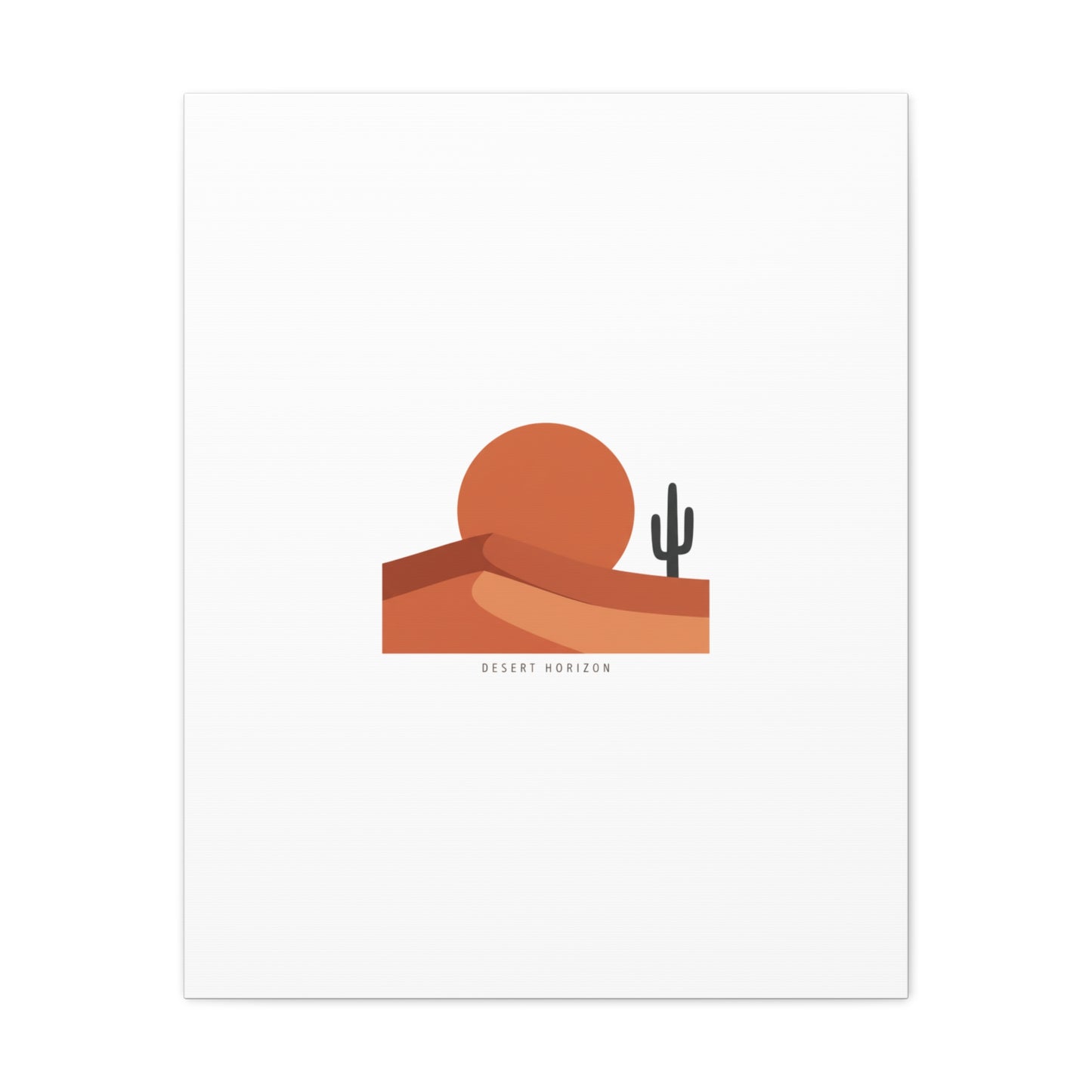 Desert Horizon Minimal Mesa Canvas | desert sunset, southwestern art print