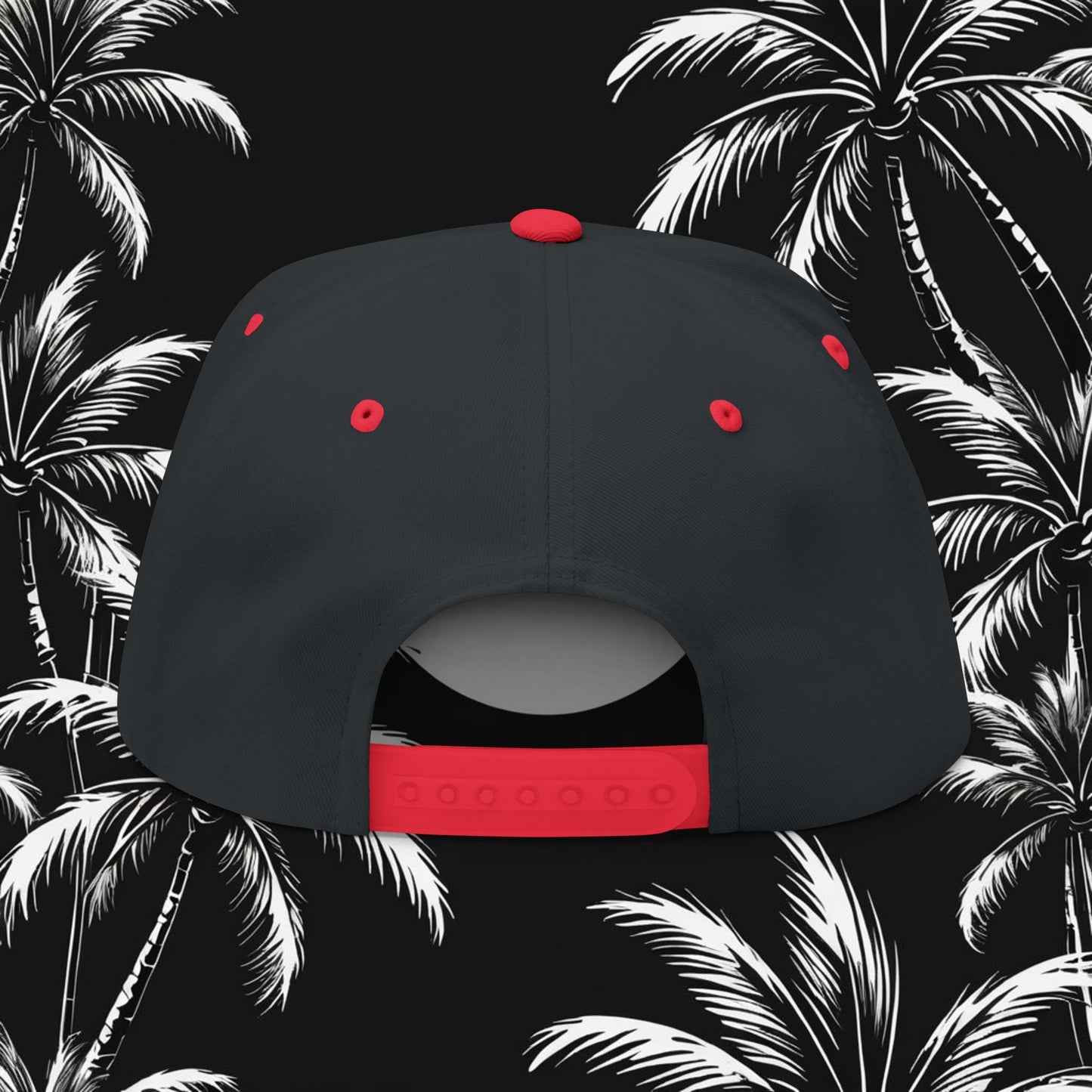 Embroidered Flat Bill Cap - HDMTub Design, Hat, Baseball Cap, Snapback, Hip Hop Cap, Accessories, Streetwear