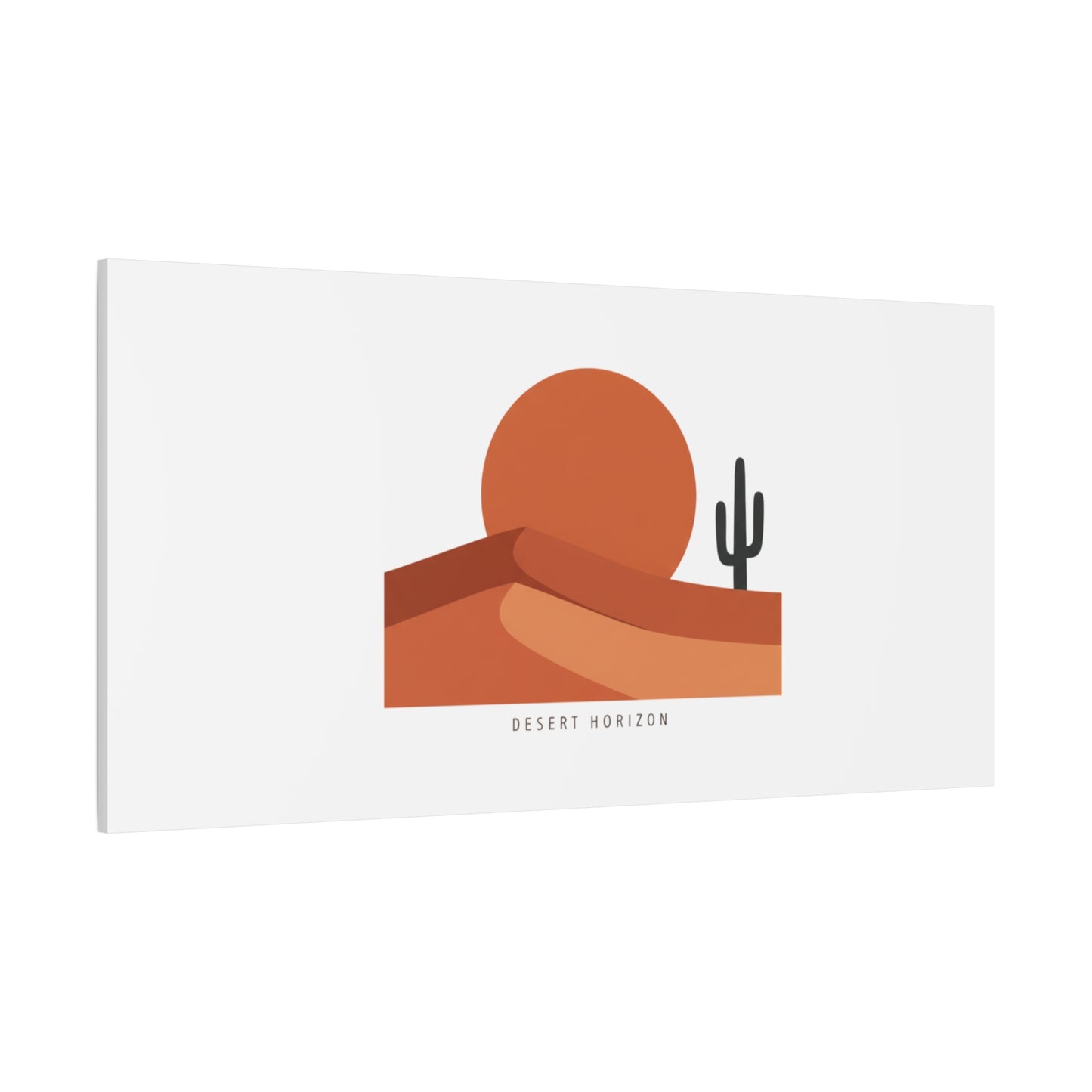 Desert Horizon Minimal Mesa Canvas | desert sunset, southwestern art print