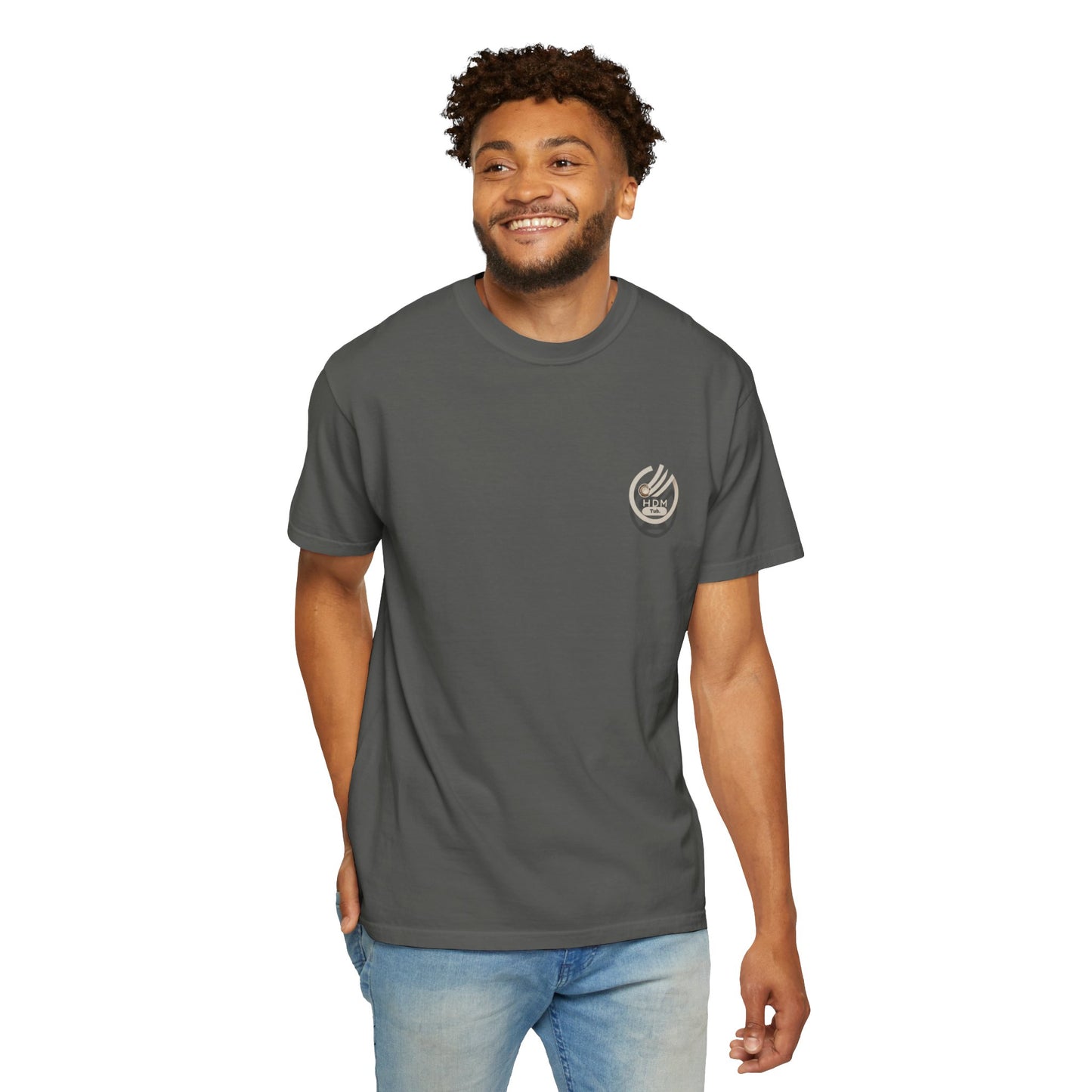 Minimalist 'OK' Hand Logo T-Shirt — Subtle Chest Pocket Graphic