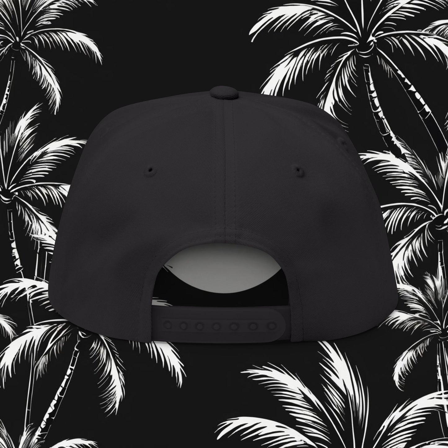 Embroidered Flat Bill Cap - HDMTub Design, Hat, Baseball Cap, Snapback, Hip Hop Cap, Accessories, Streetwear