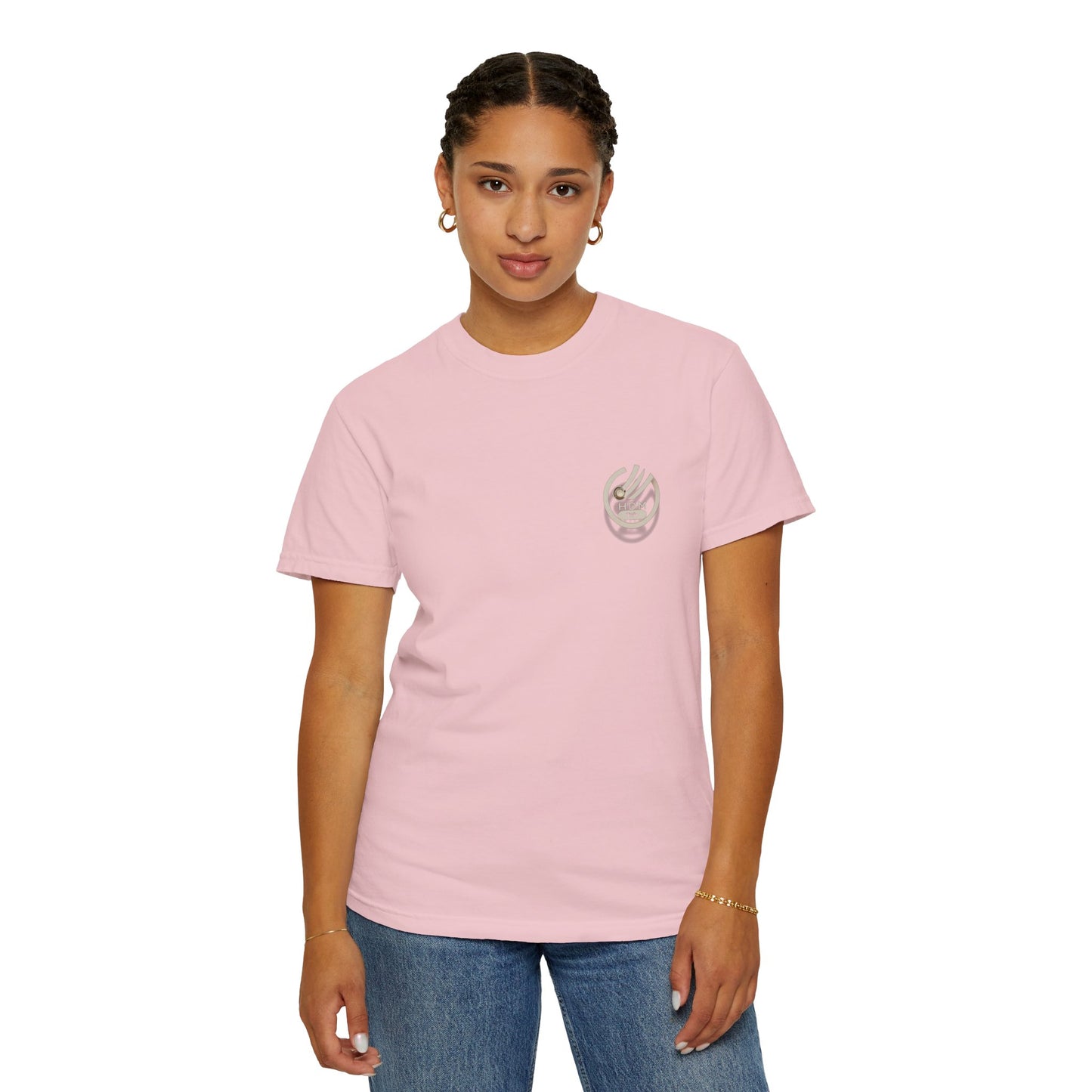 Minimalist 'OK' Hand Logo T-Shirt — Subtle Chest Pocket Graphic