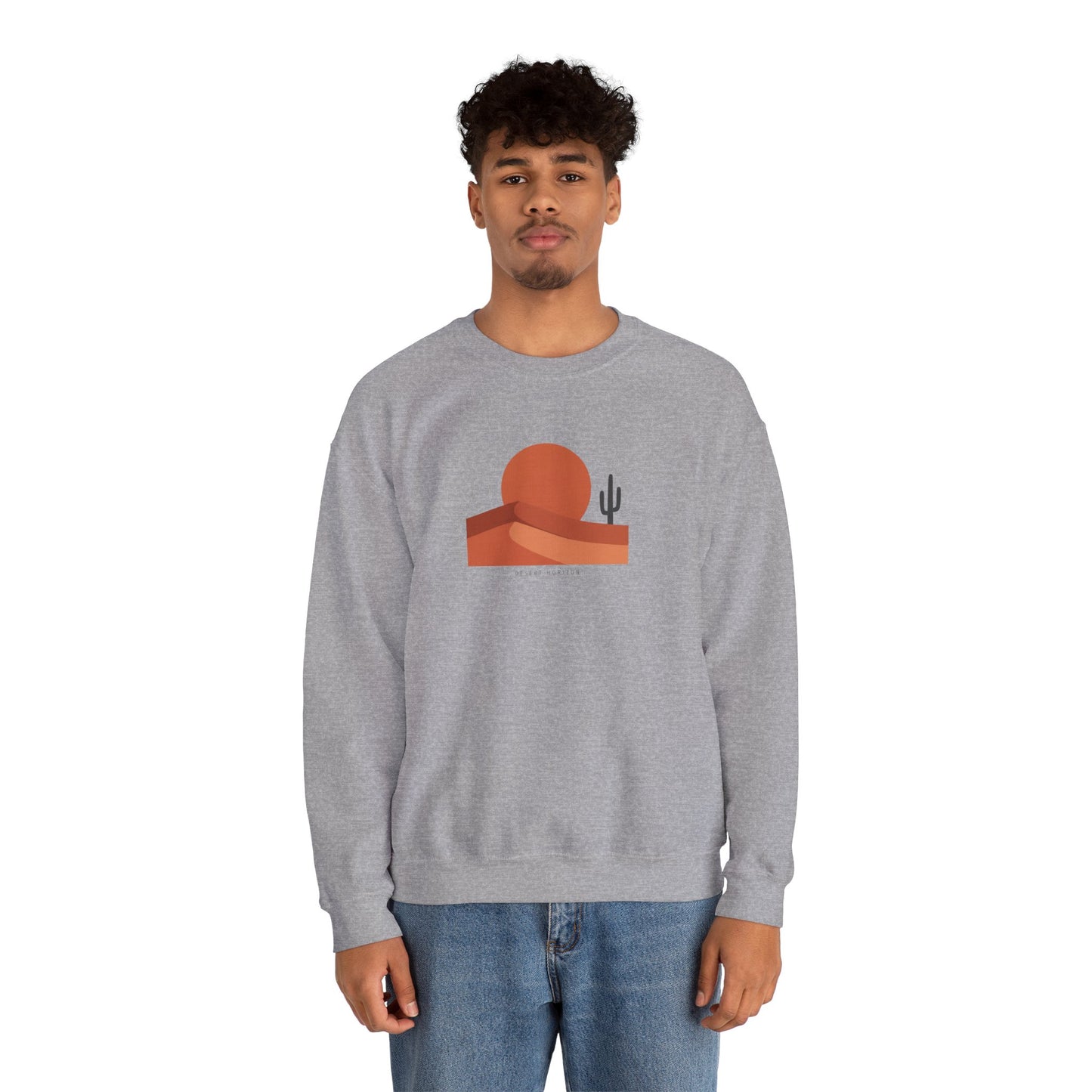 Desert Sunset Minimalist Mesa Sweatshirt | Southwestern adobe-inspired wall art