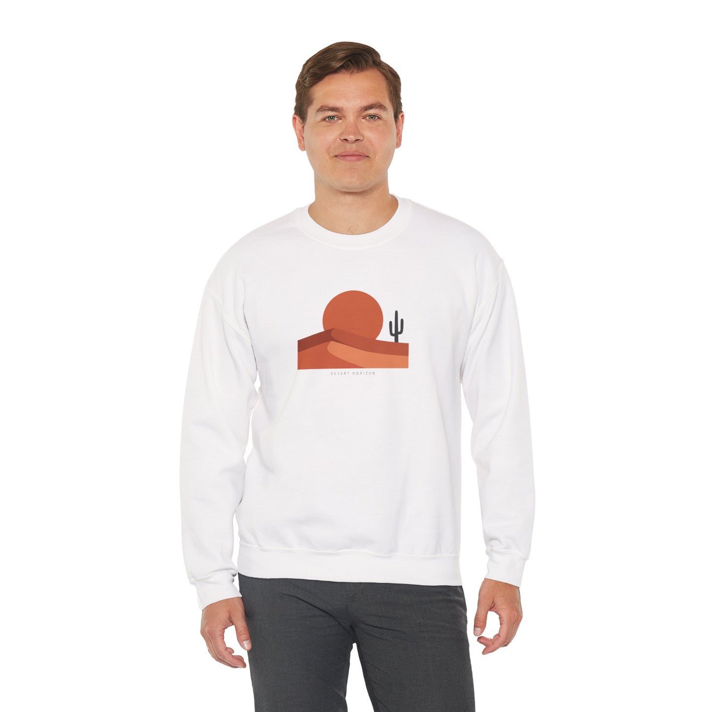 Desert Sunset Minimalist Mesa Sweatshirt | Southwestern adobe-inspired wall art