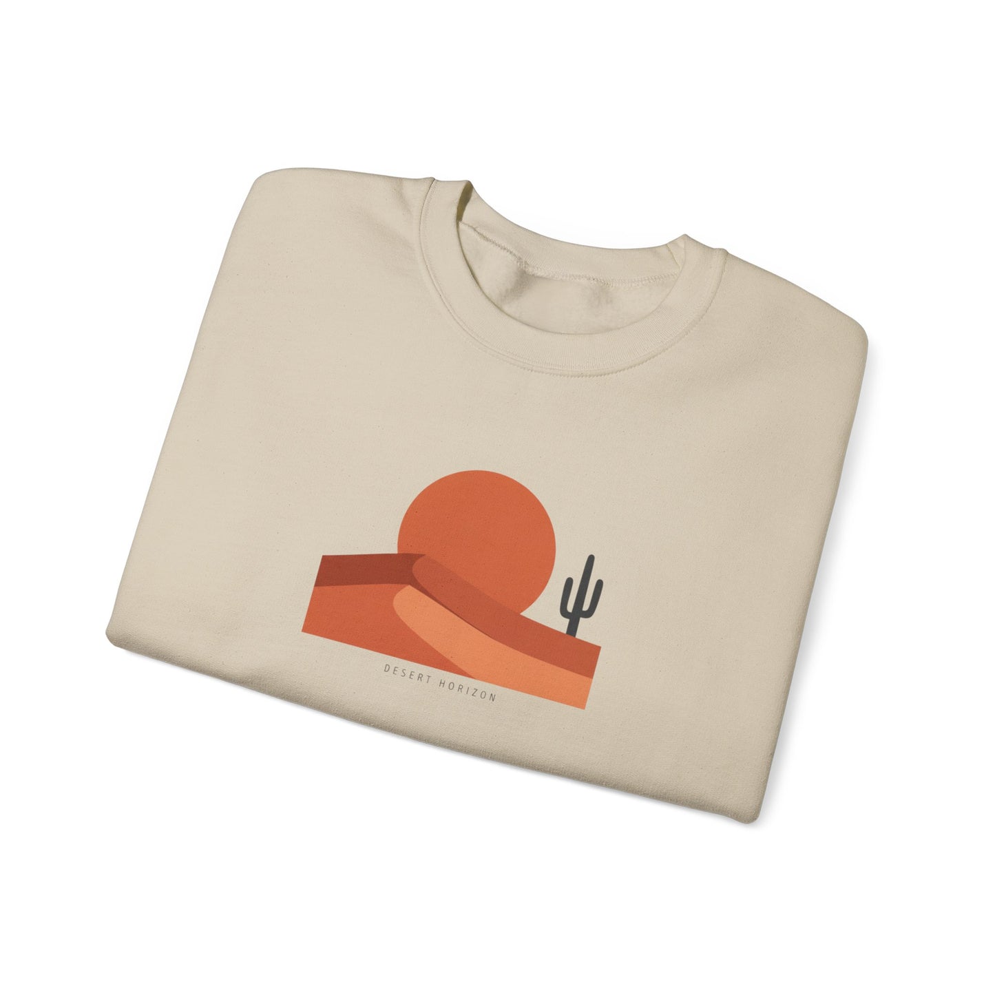 Desert Sunset Minimalist Mesa Sweatshirt | Southwestern adobe-inspired wall art