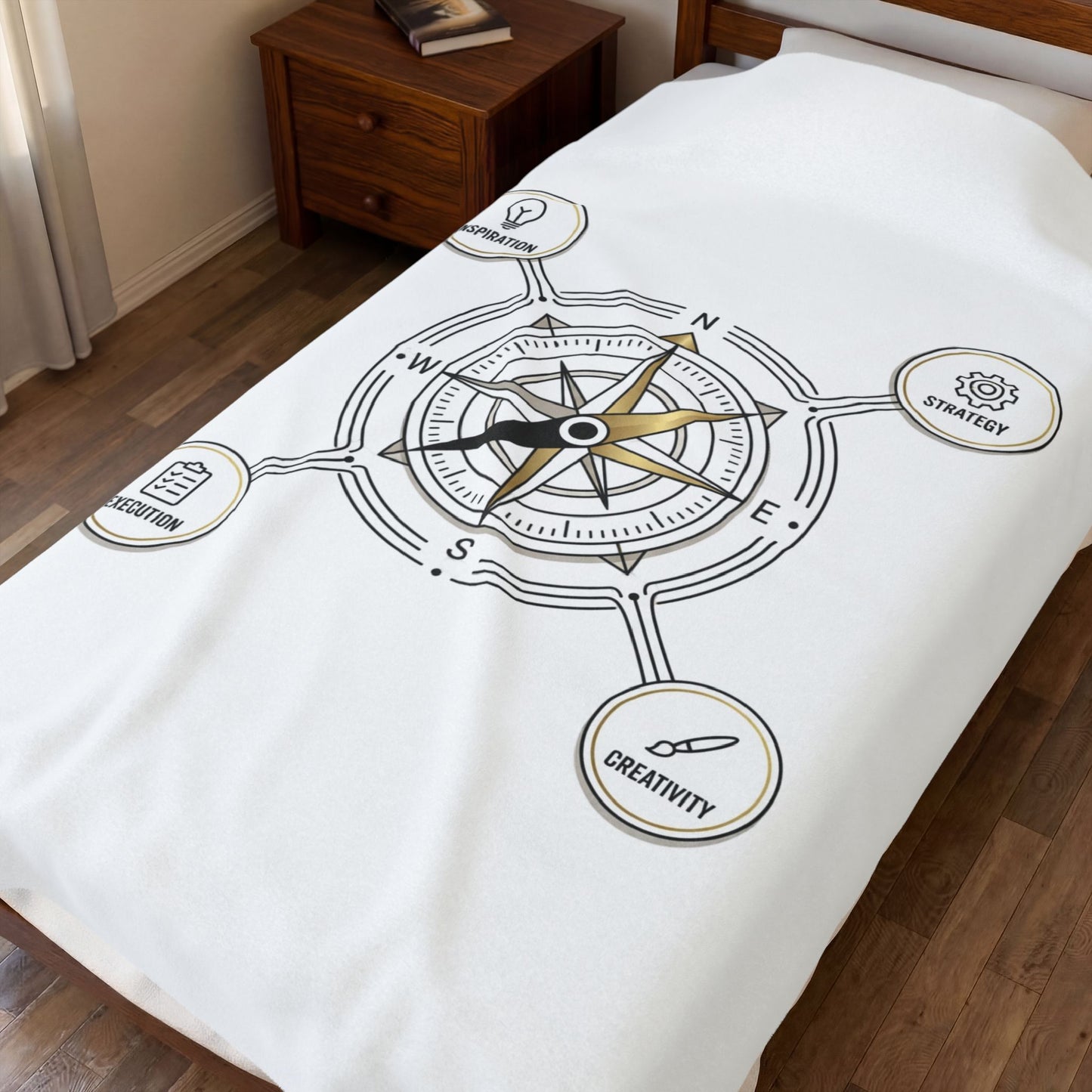 Compass Milestone Blanket | Graduation 2026, Class of 2026 Keepsake