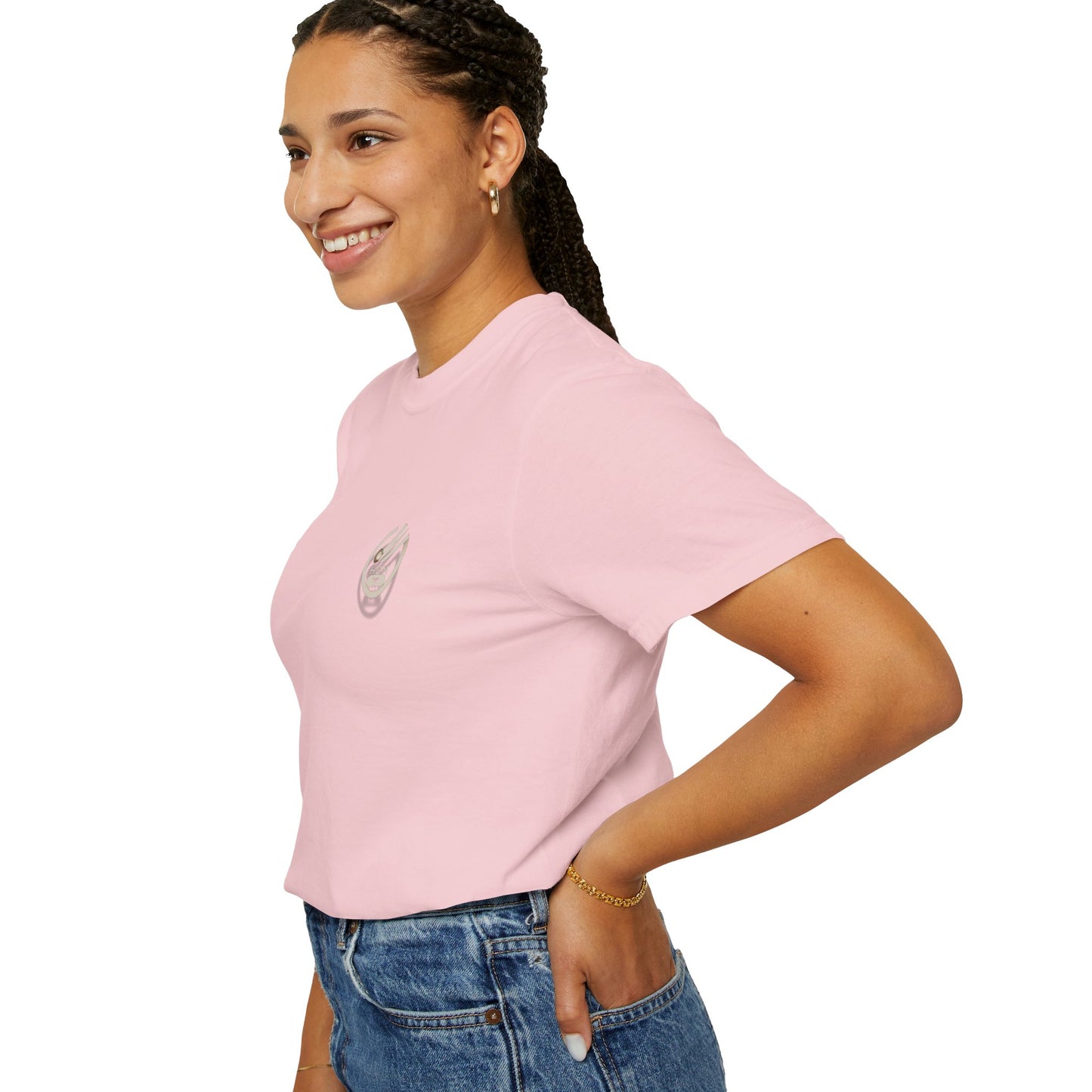 Minimalist 'OK' Hand Logo T-Shirt — Subtle Chest Pocket Graphic