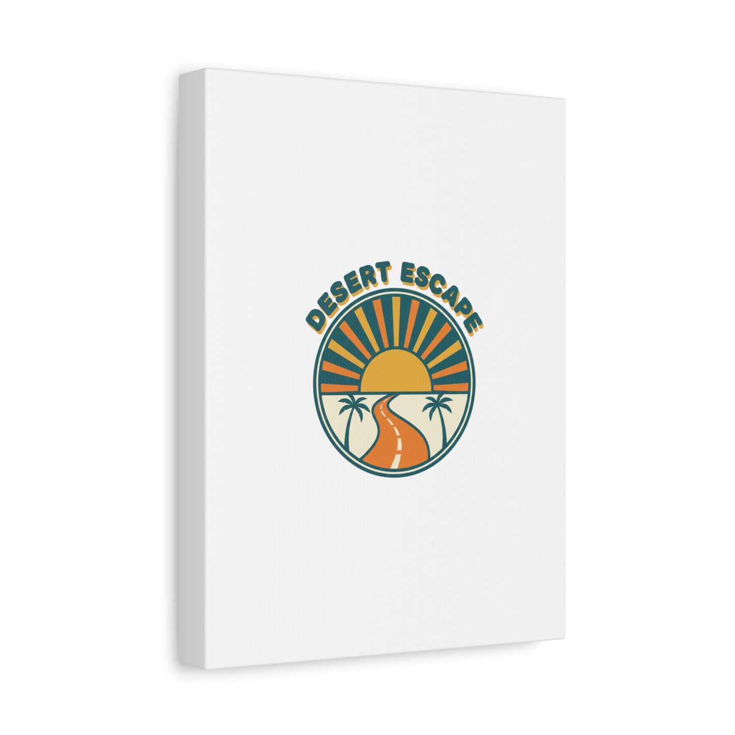 Desert Escape Sunset Canvas | 70s Sunset Retro Palm Poster