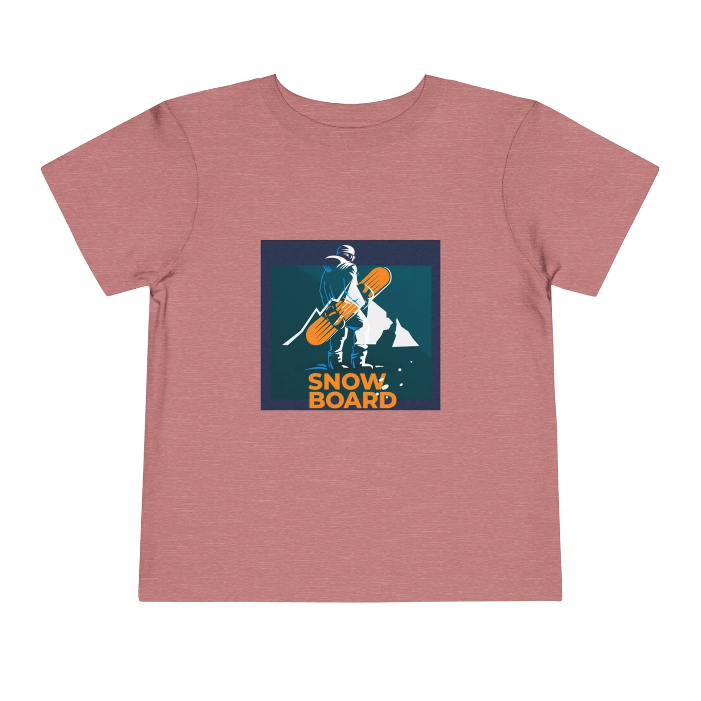 Snowboard Fashion Toddler Tee, Kids Graphic Tshirt, Winter Sports Shirt, Mountain Adventure Clothing, Skiing Theme Top