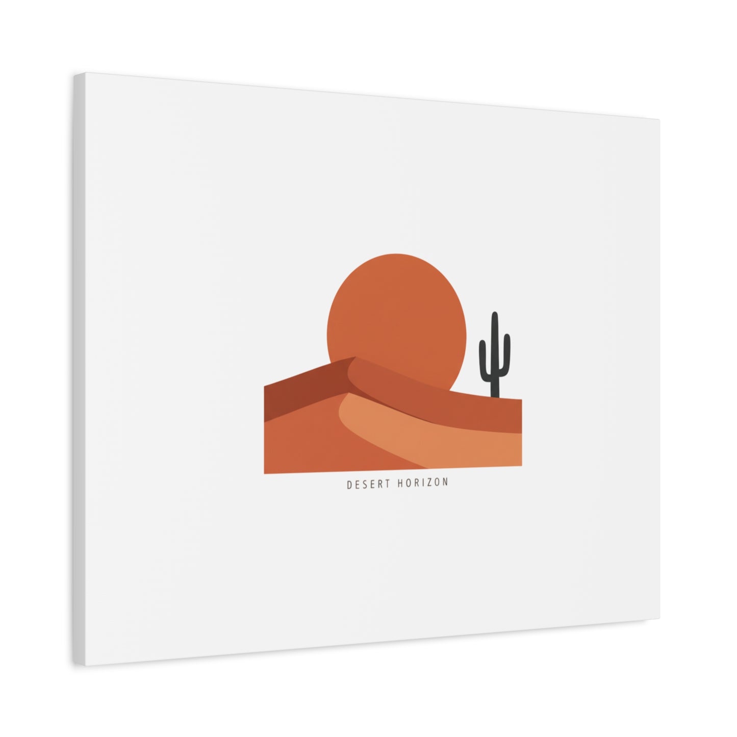 Desert Horizon Minimal Mesa Canvas | desert sunset, southwestern art print