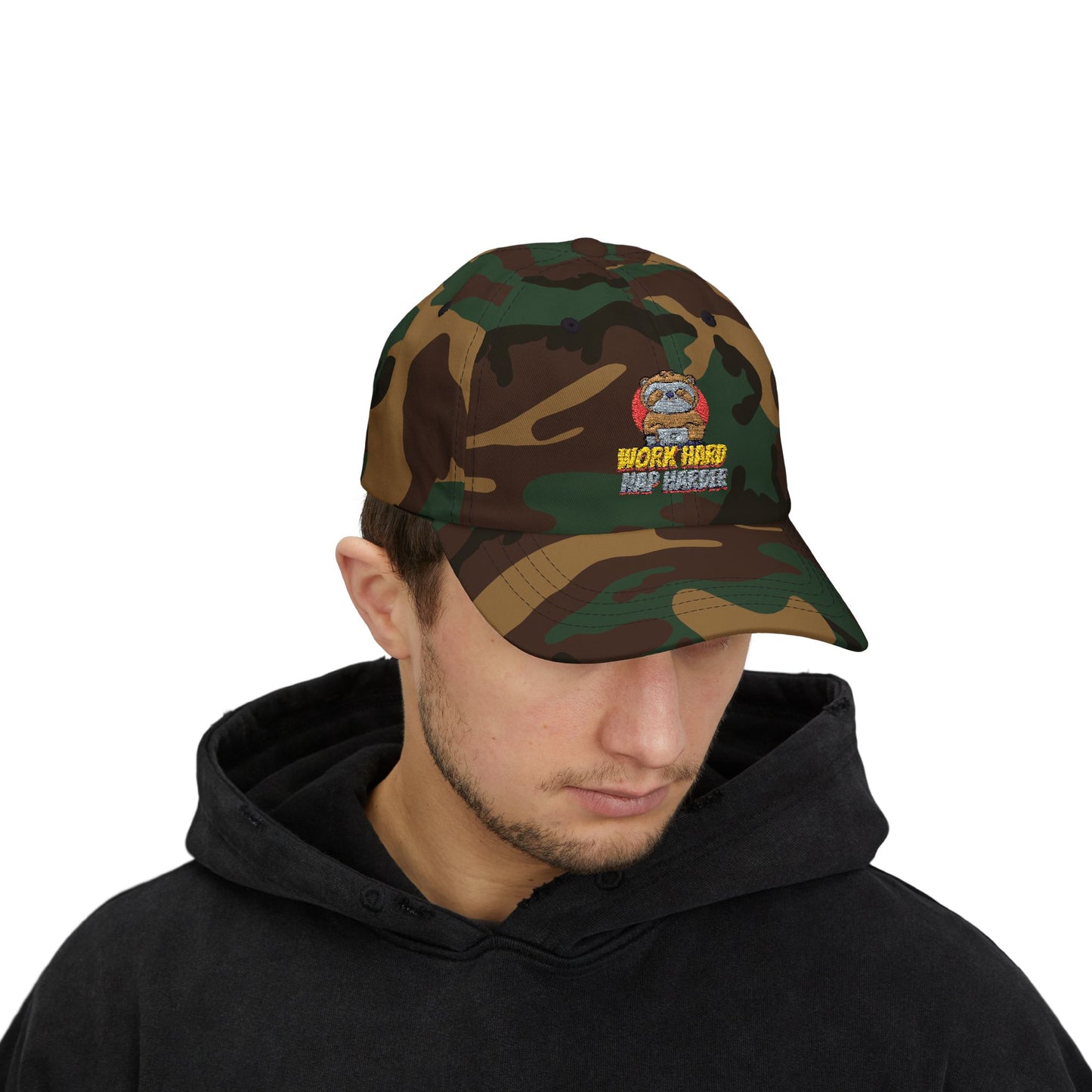 Dad Cap - Work Hard and Harder Design