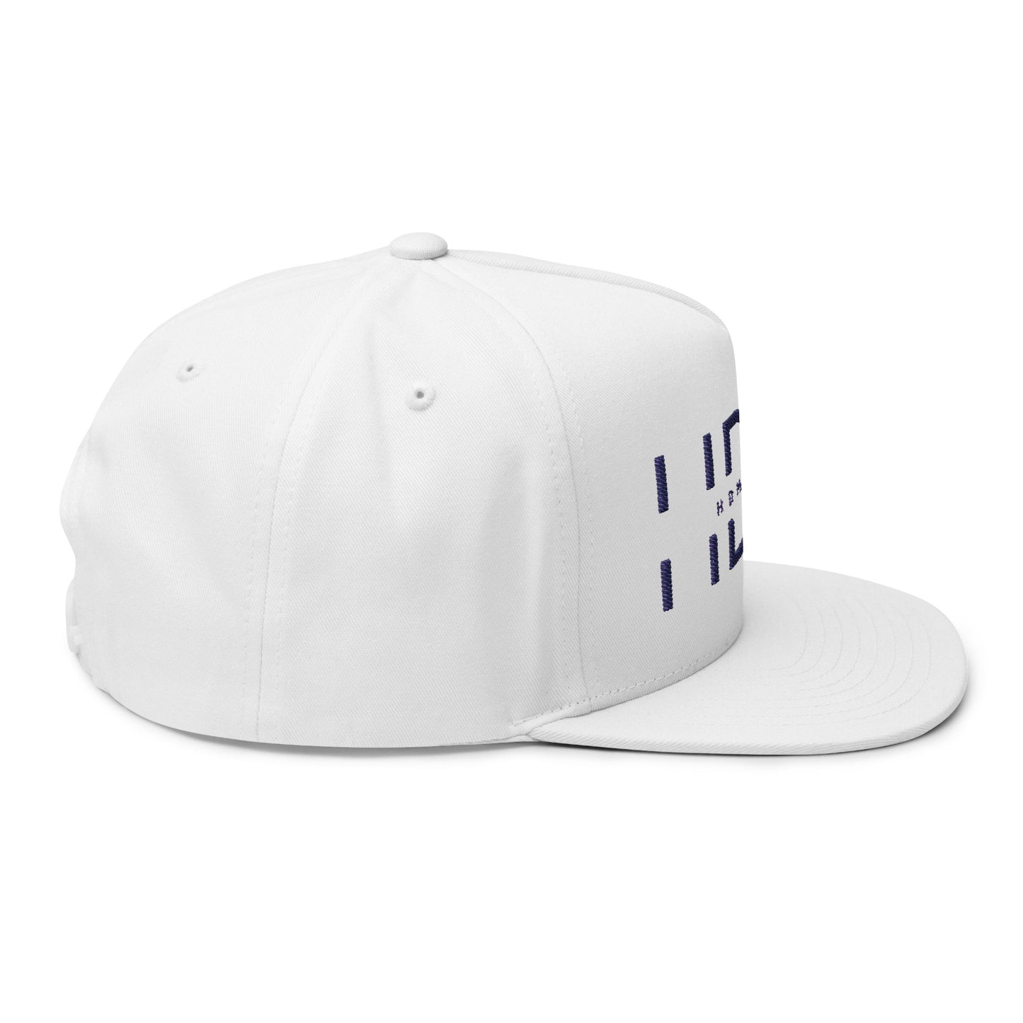Embroidered Flat Bill Cap - HDMTub Design, Hat, Baseball Cap, Snapback, Hip Hop Cap, Accessories, Streetwear