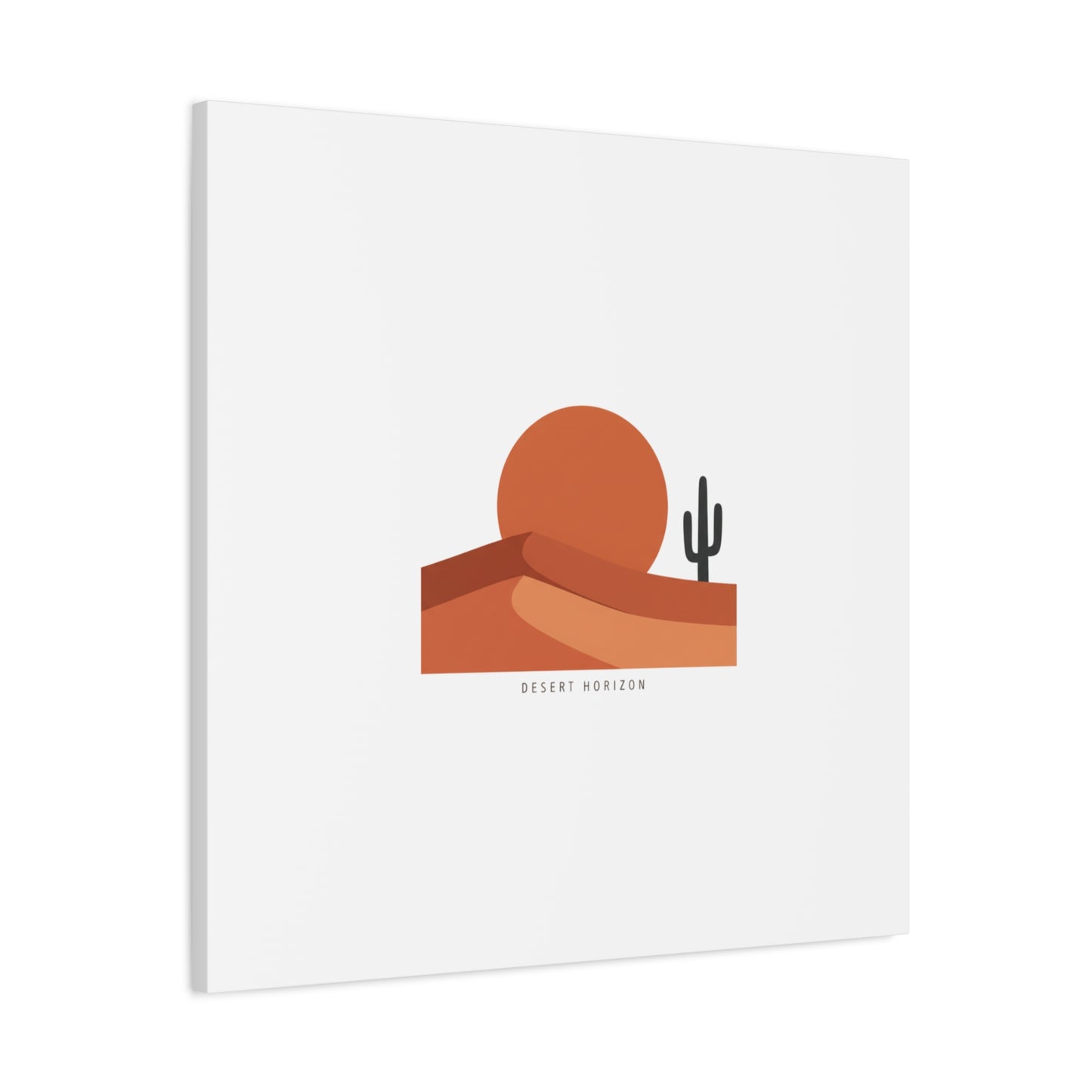 Desert Horizon Minimal Mesa Canvas | desert sunset, southwestern art print