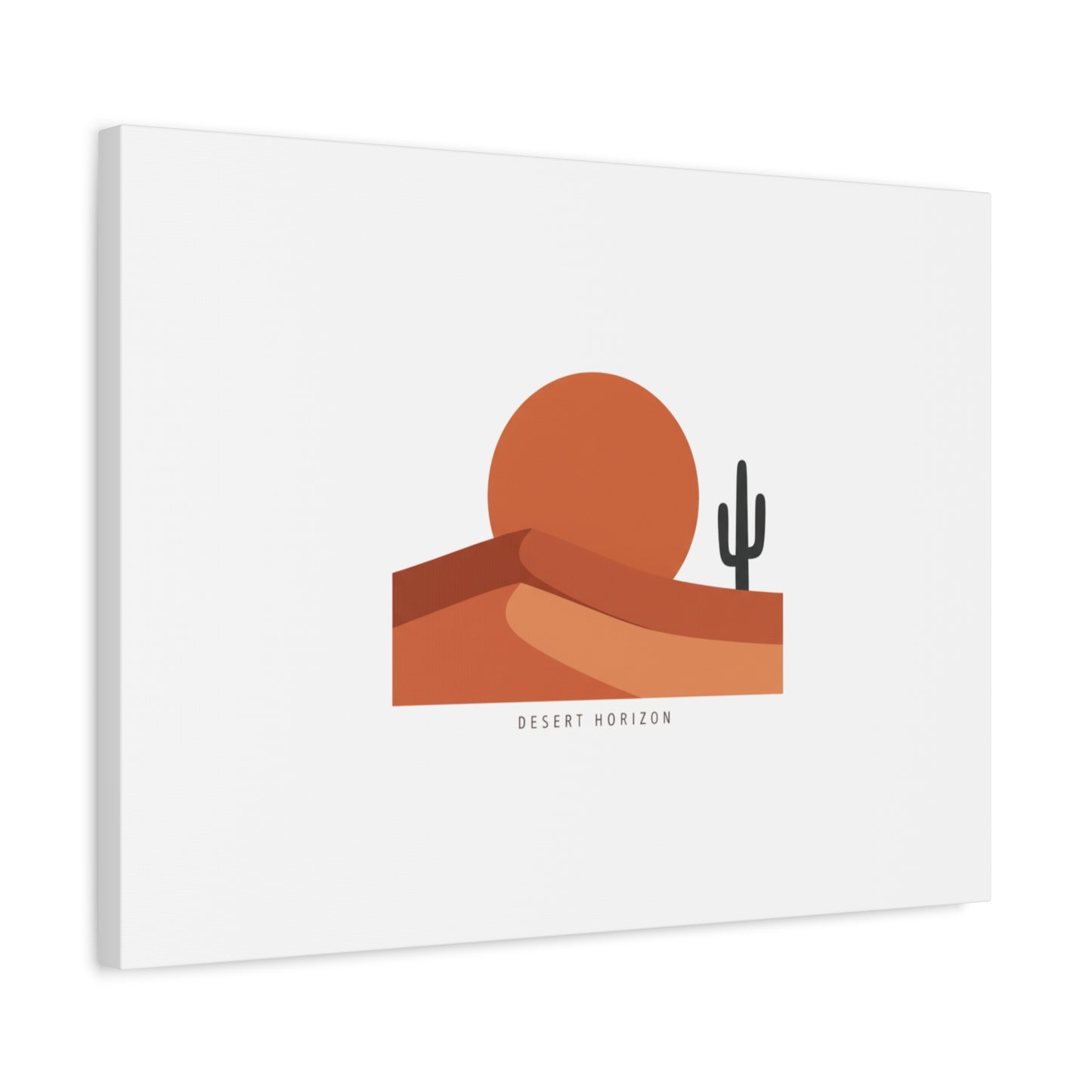Desert Horizon Minimal Mesa Canvas | desert sunset, southwestern art print