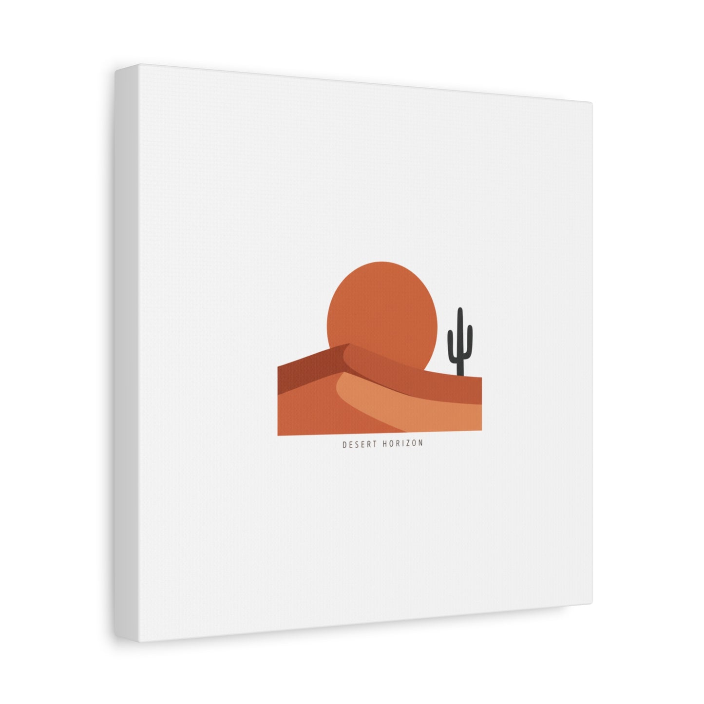 Desert Horizon Minimal Mesa Canvas | desert sunset, southwestern art print